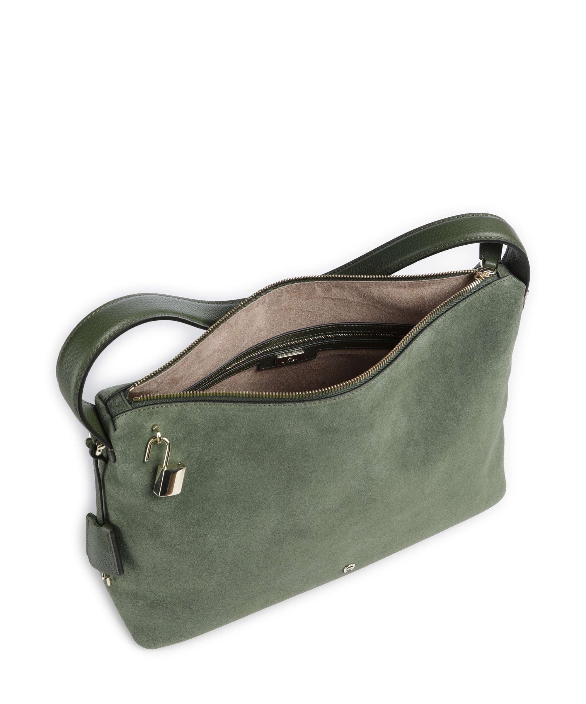 Aigner Delia L Torebka worek dark olive - Image 6