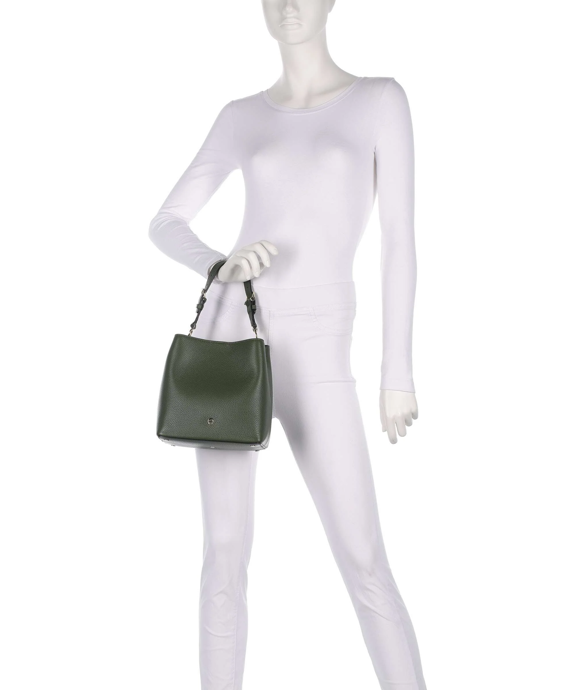 Aigner Delia S Torebka worek dark olive - Image 3
