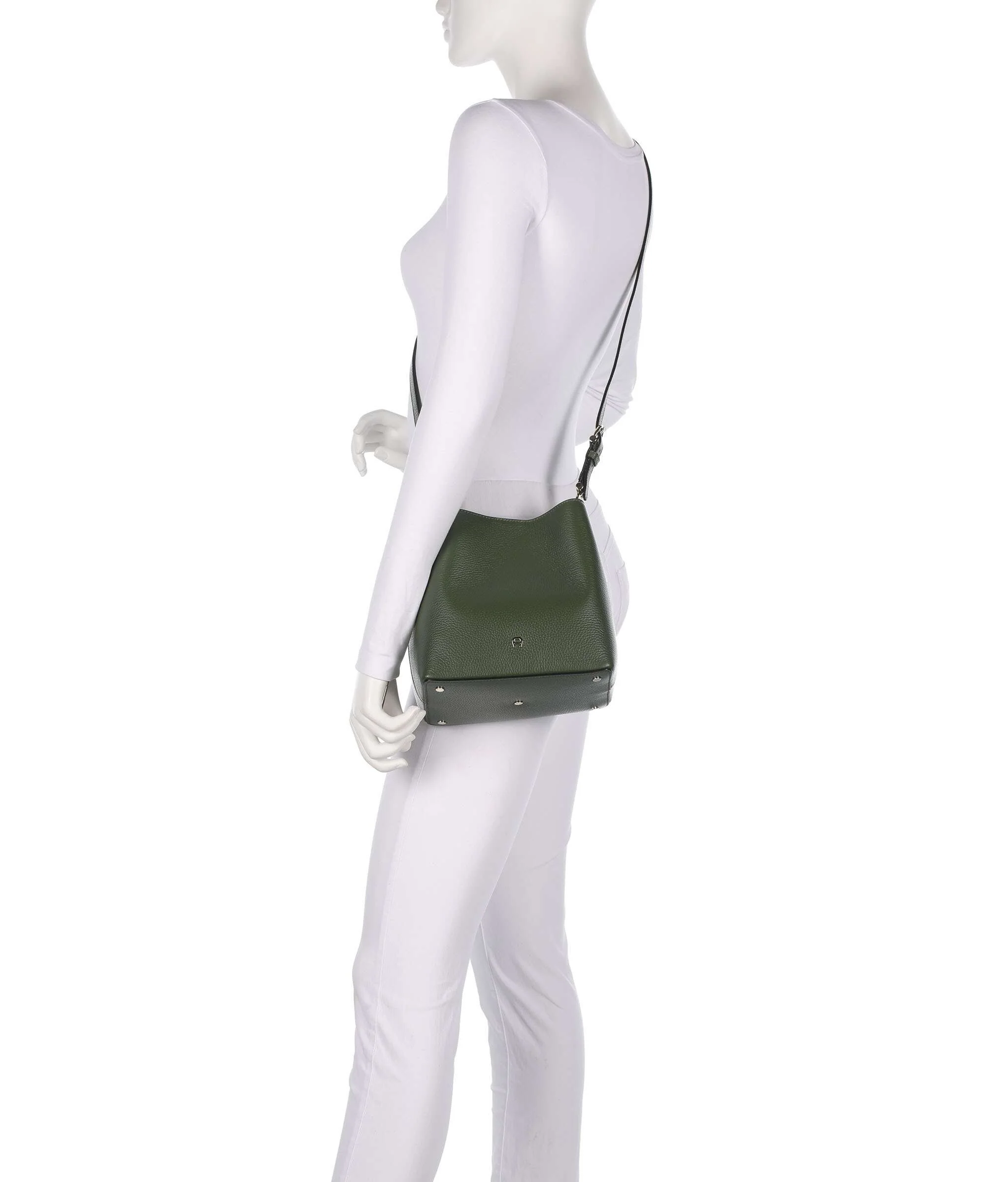 Aigner Delia S Torebka worek dark olive - Image 4