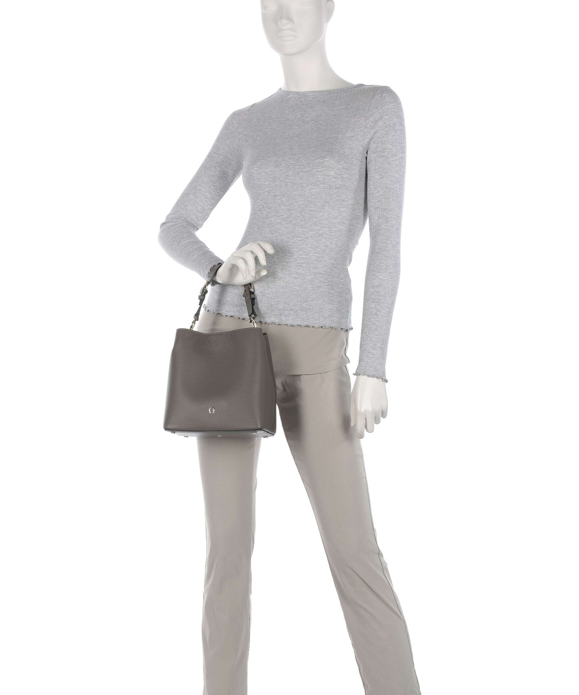 Aigner Delia S Torebka worek coal brown - Image 3