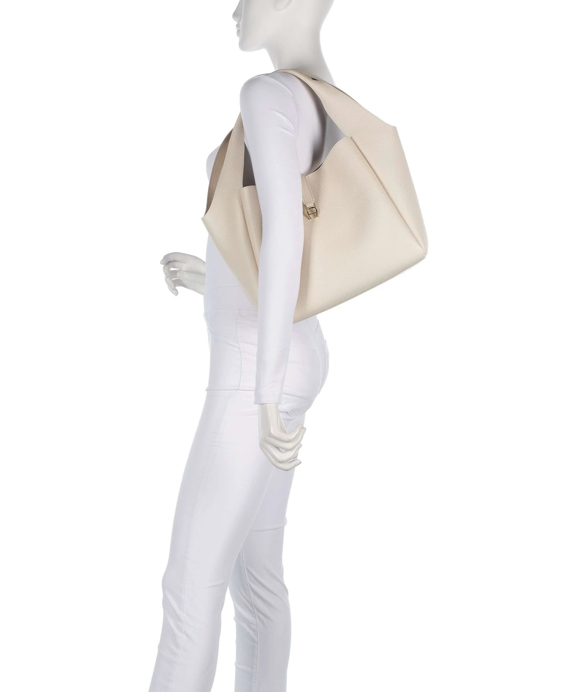 Aigner Zaira M Torebka worek macadamia white - Image 3