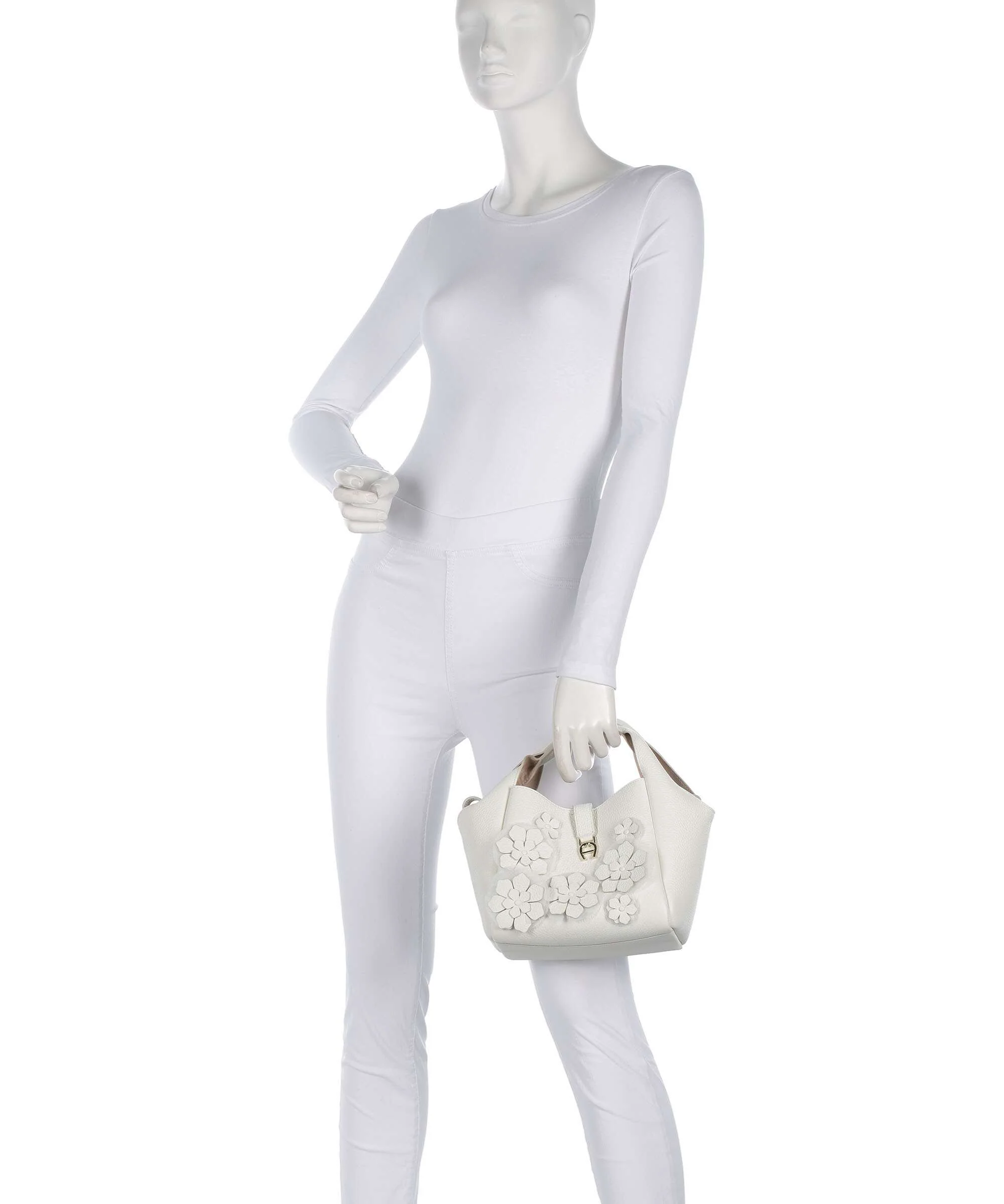 Aigner Zaira S Torebka cotton white - Image 3