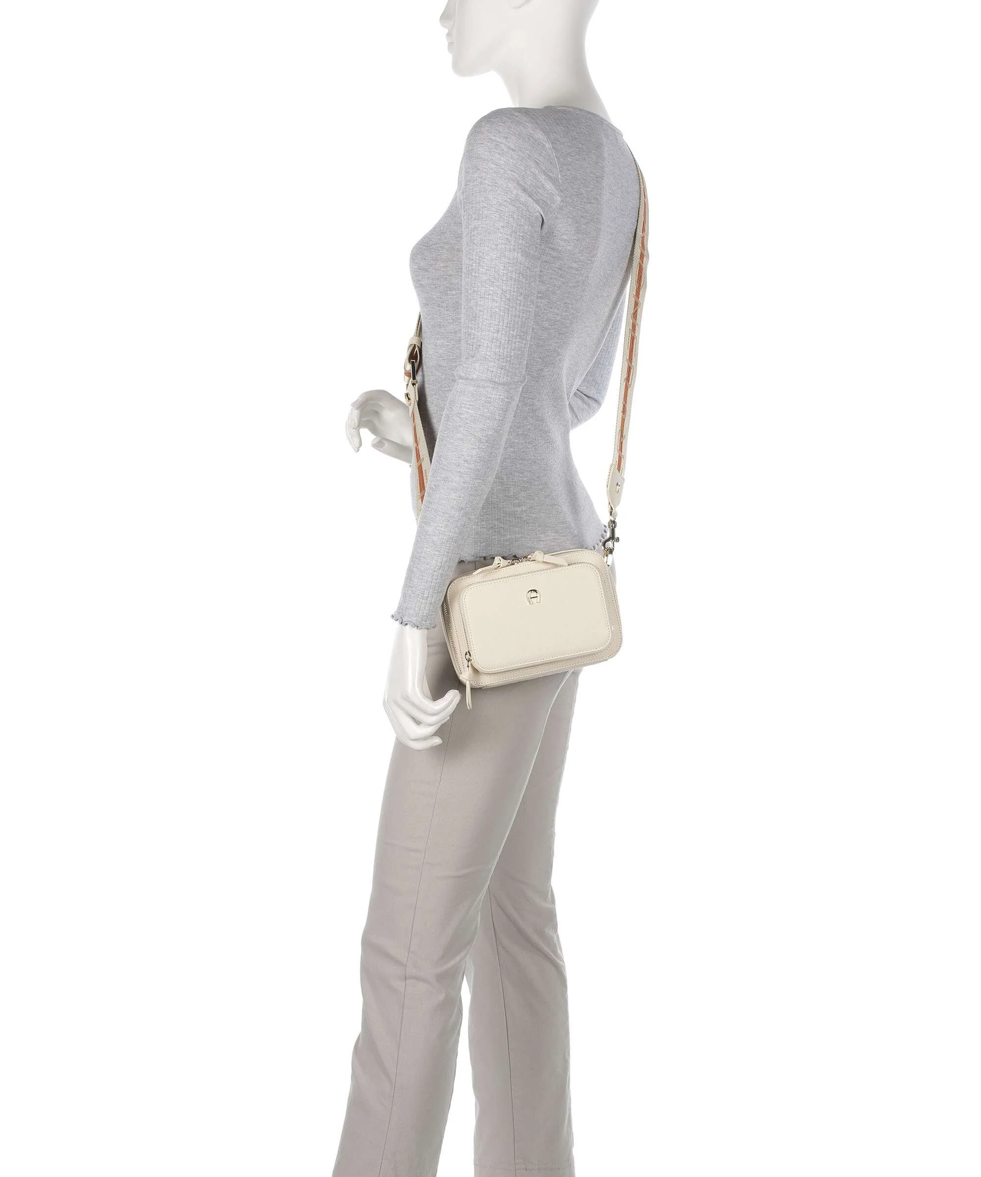 Aigner Zita S Torba przez ramię macadamia white - Image 3
