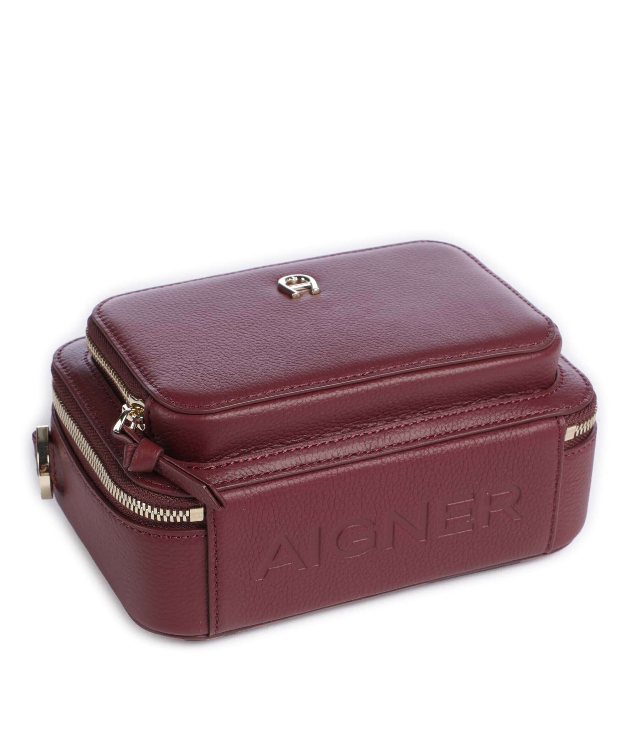 Aigner Zita S Torba przez ramię burgundy - Image 5