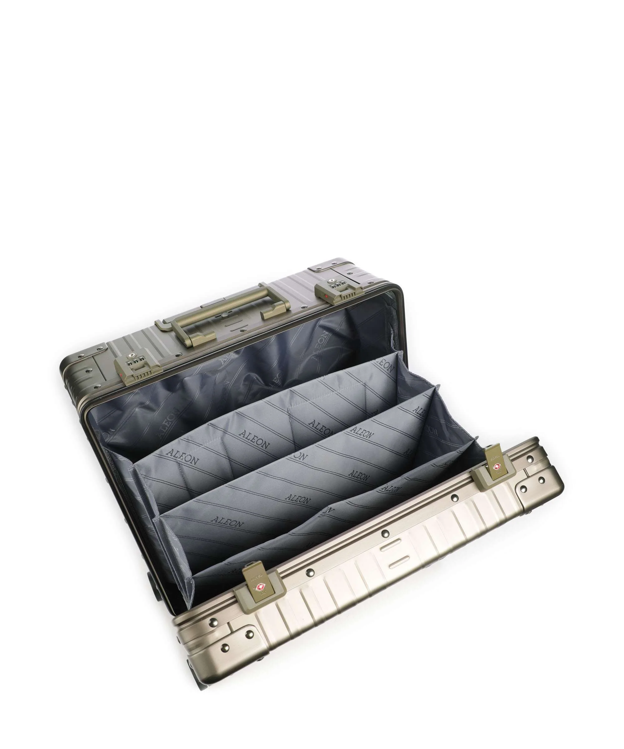 Aleon Classic 17 Deluxe Walizka na 4 kołach bronze - Image 5