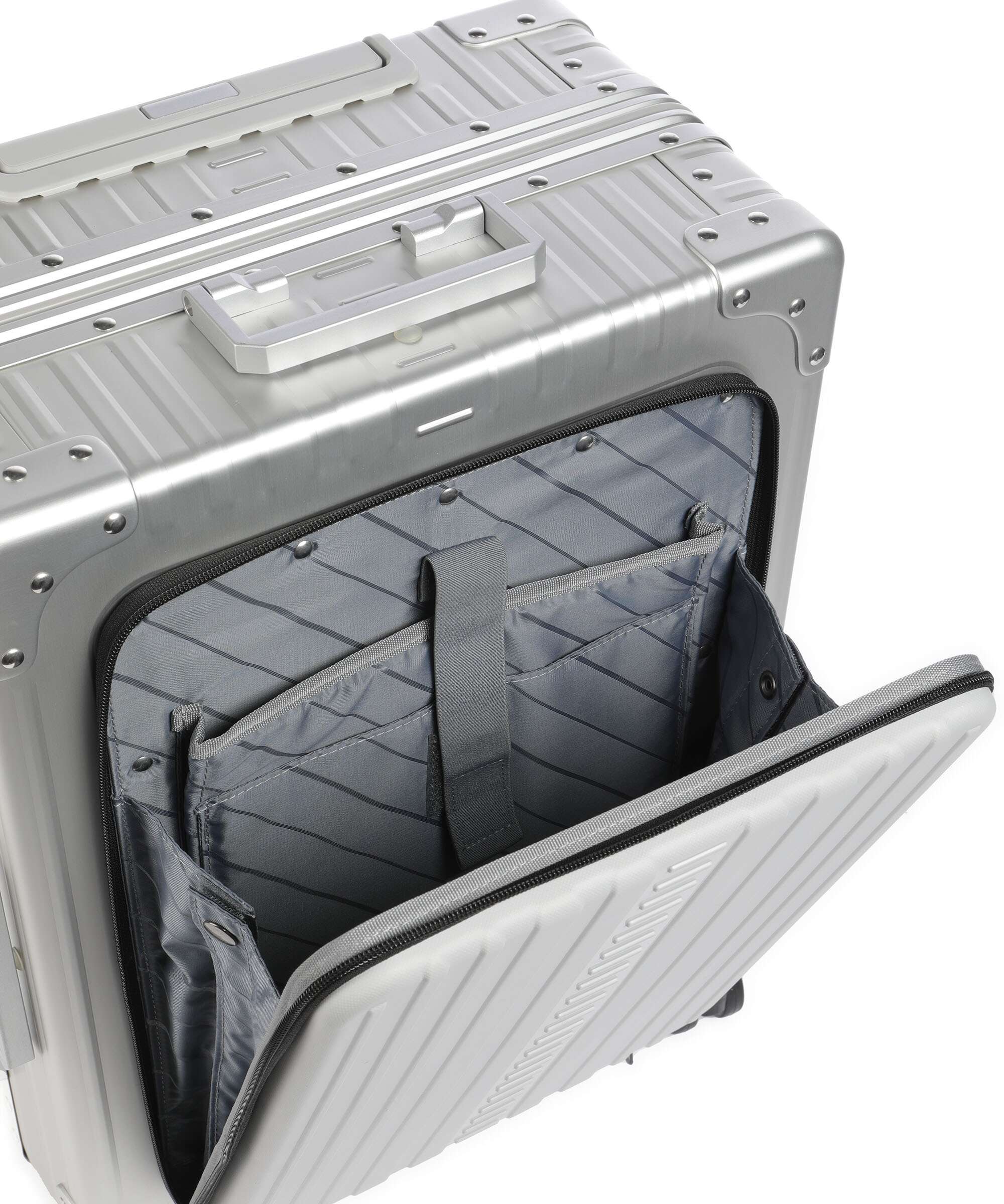Aleon Classic 21 Domestic front flap Walizka na 4 kołach platinum - Image 4