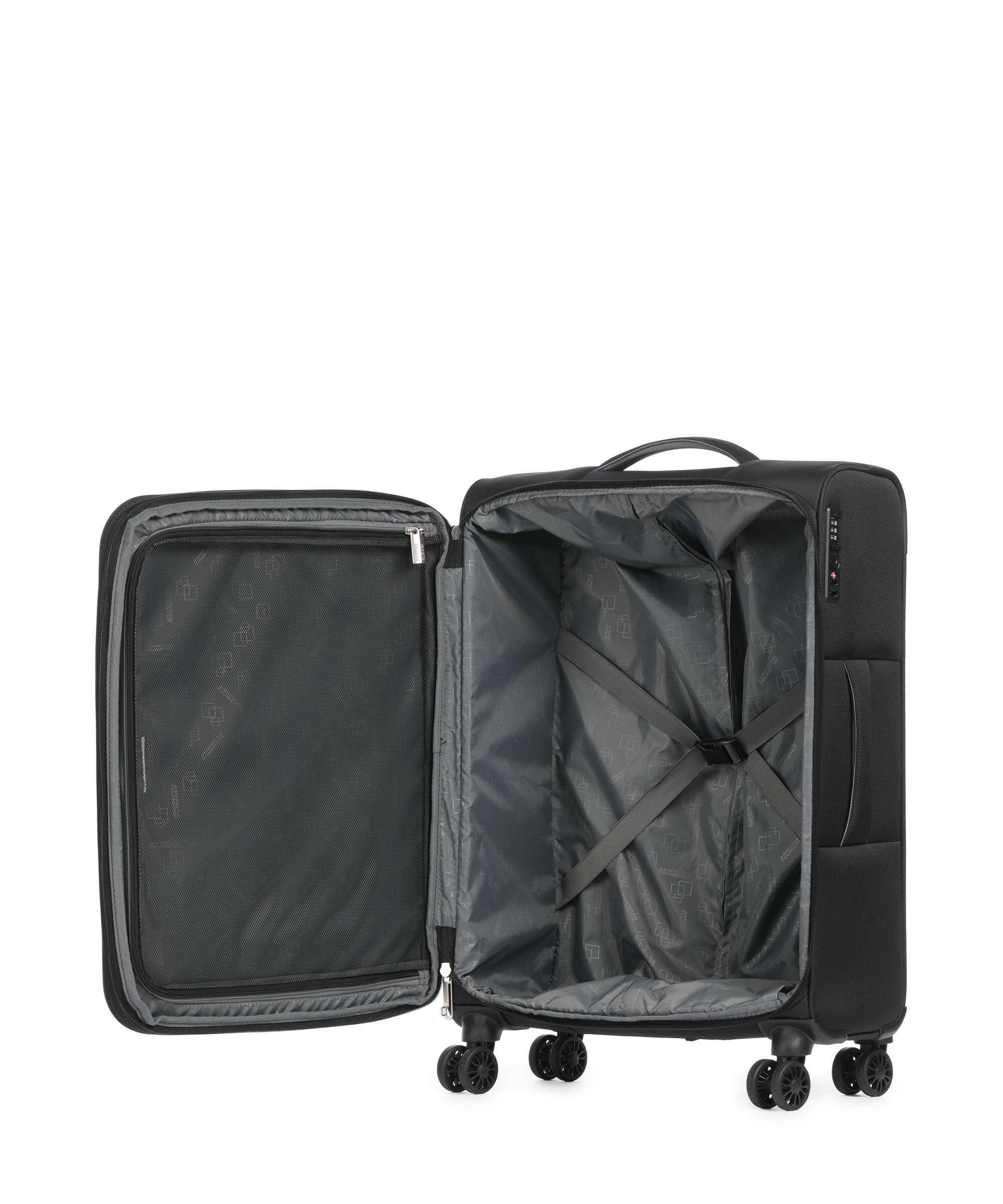 American Tourister Cloudrider M Walizka na 4 kołach jet black - Image 6