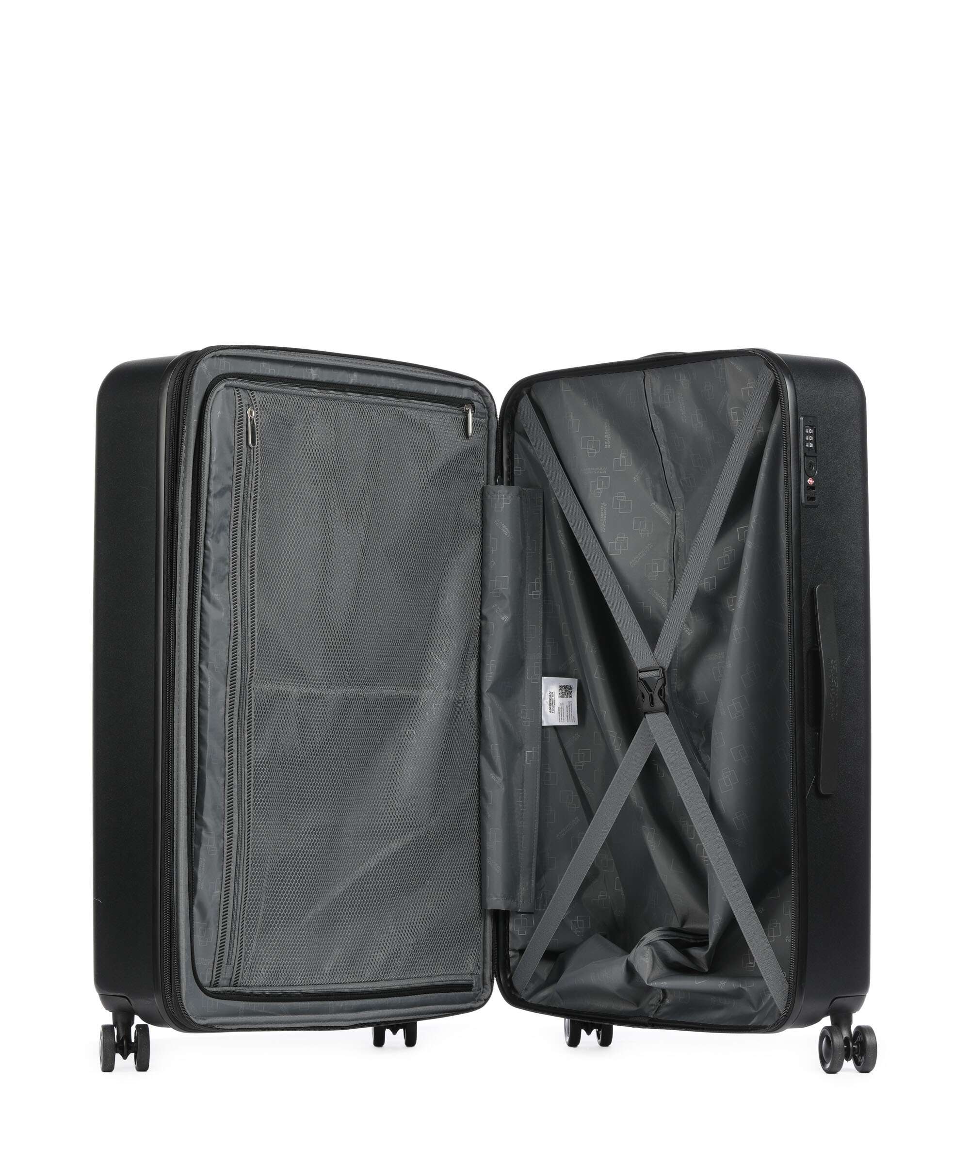 American Tourister Dynabelt Walizka na 4 kołach volcano black - Image 6