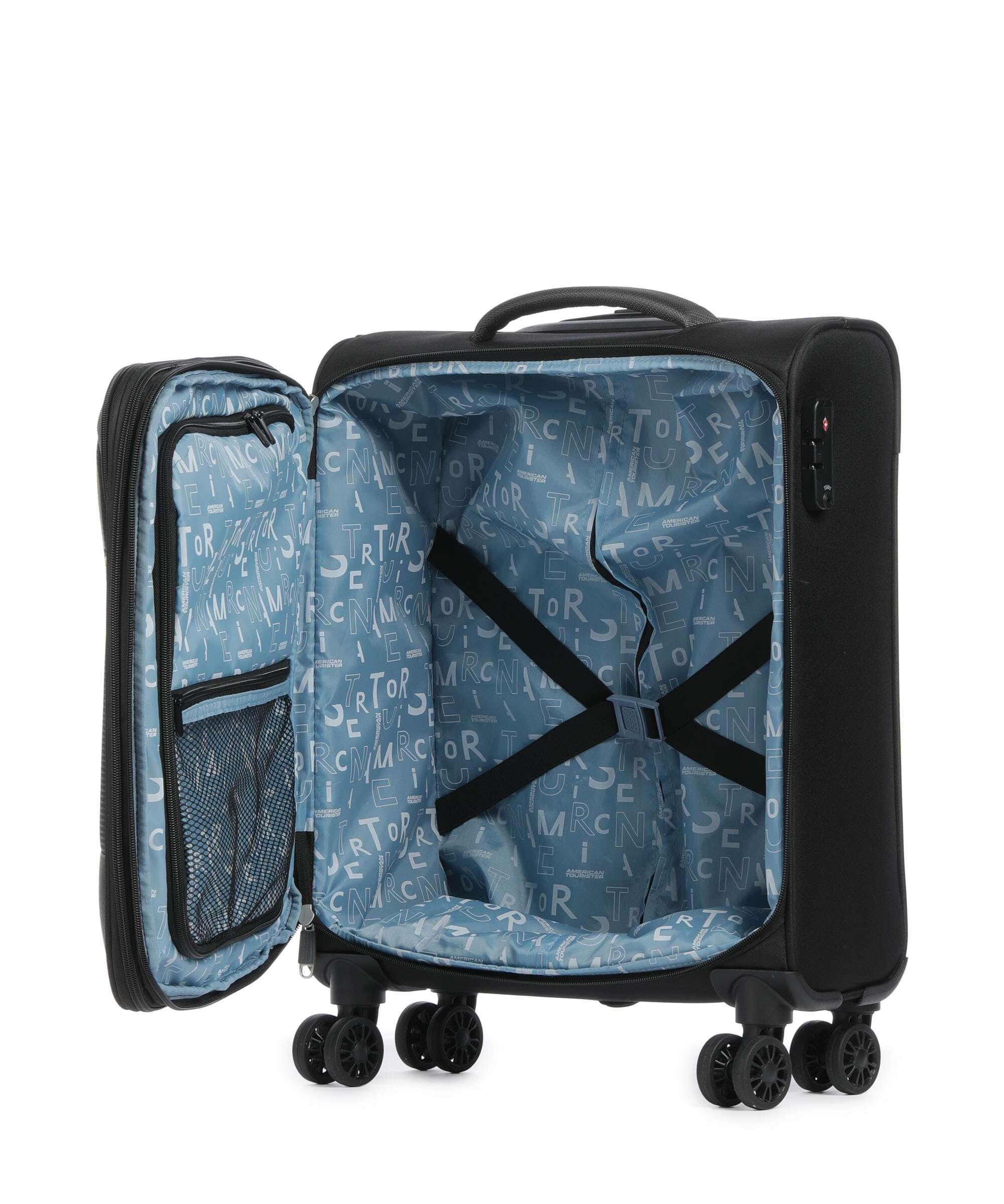 American Tourister Pulsonic Walizka na 4 kołach asphalt black - Image 6