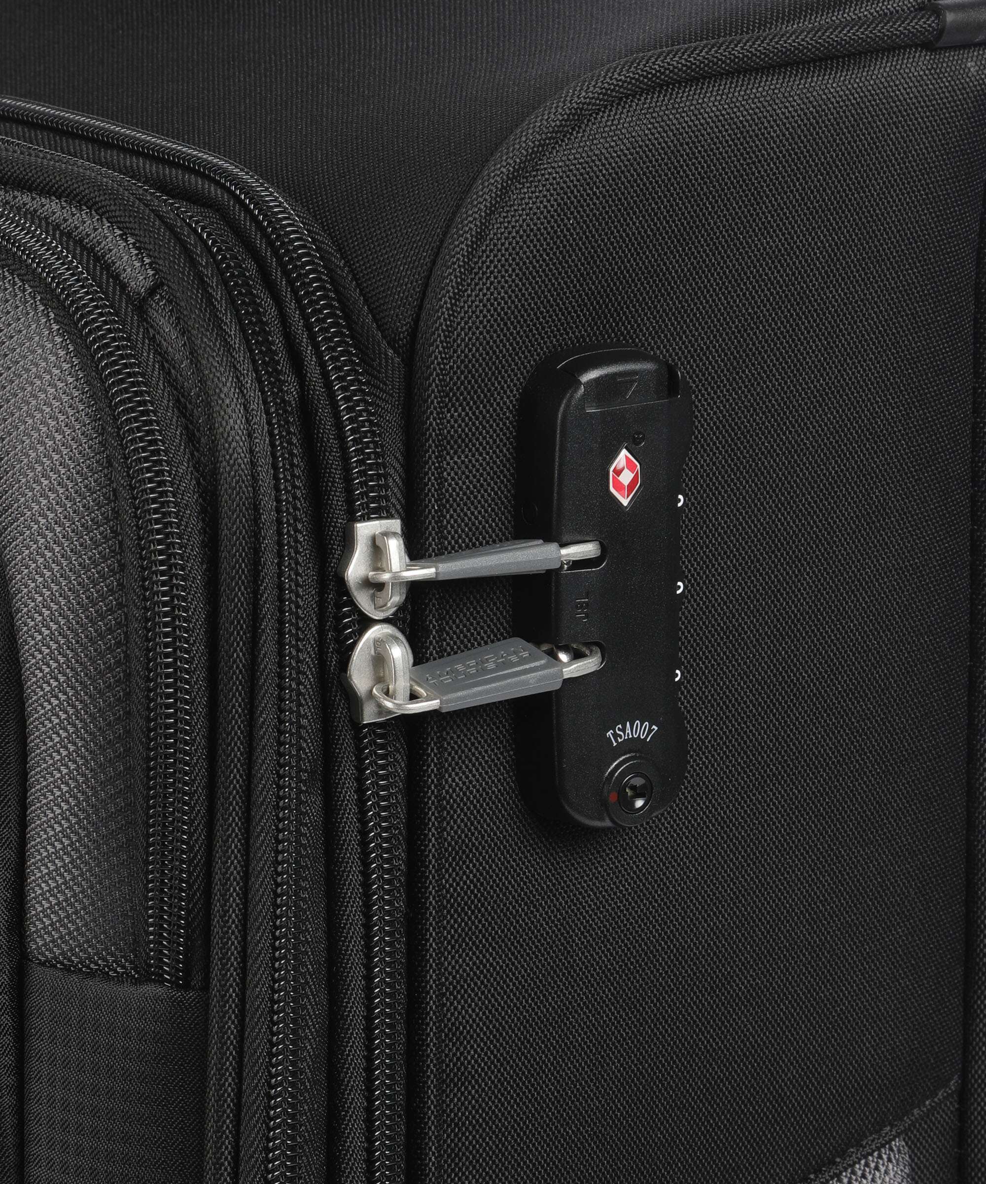 American Tourister Pulsonic Walizka na 4 kołach asphalt black - Image 3