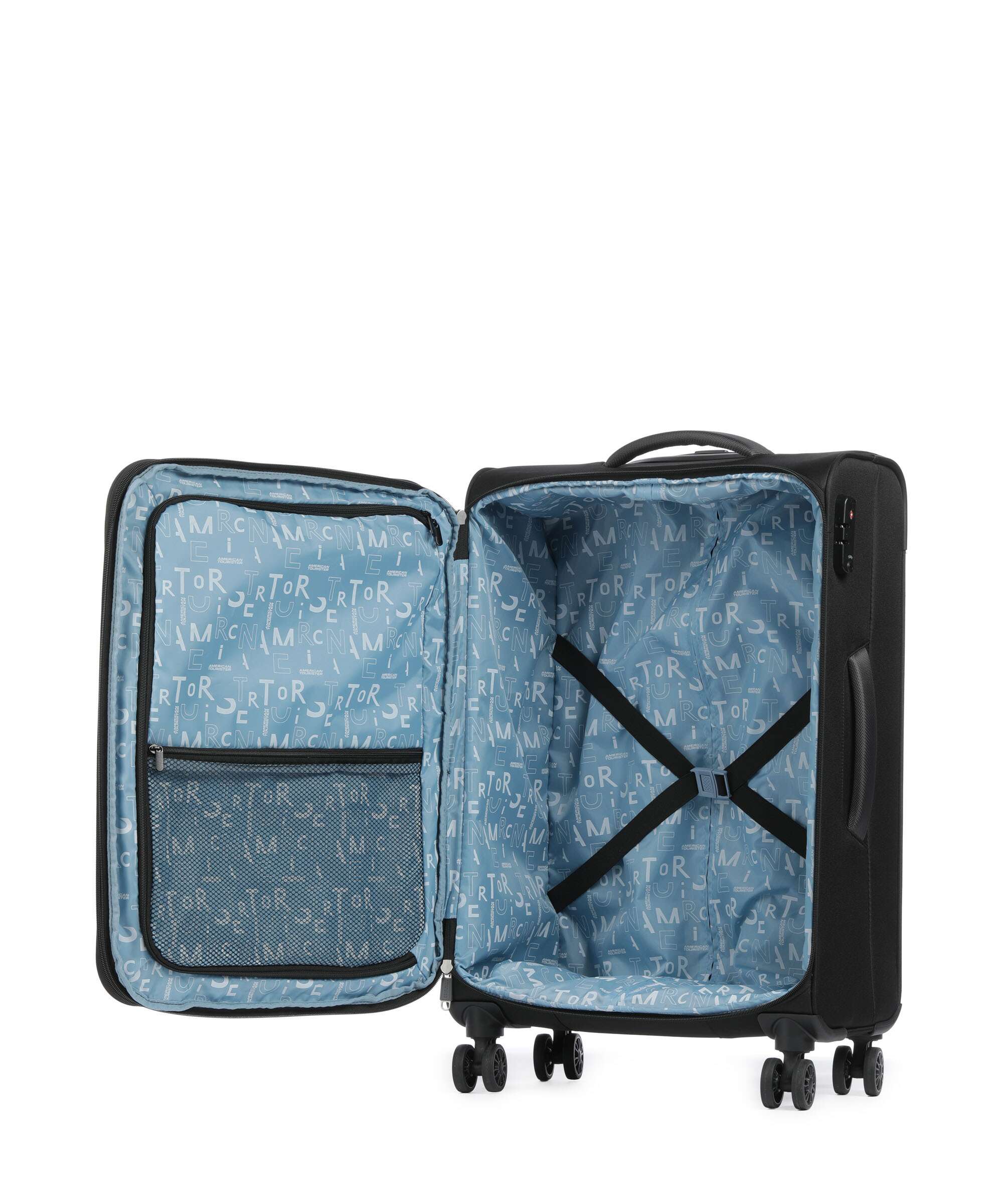 American Tourister Pulsonic Walizka na 4 kołach asphalt black - Image 6