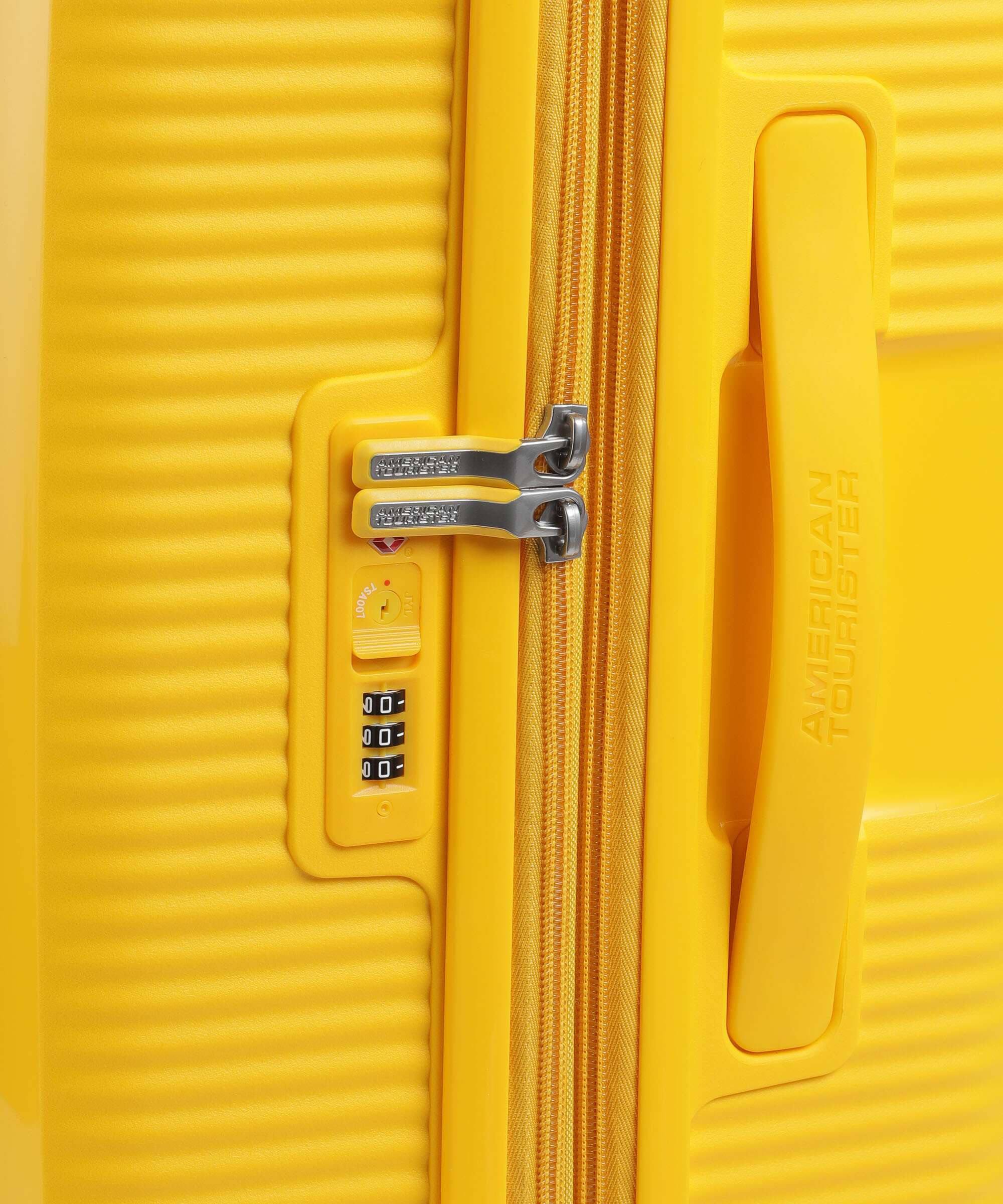 American Tourister Soundbox Walizka na 4 kołach golden yellow - Image 3
