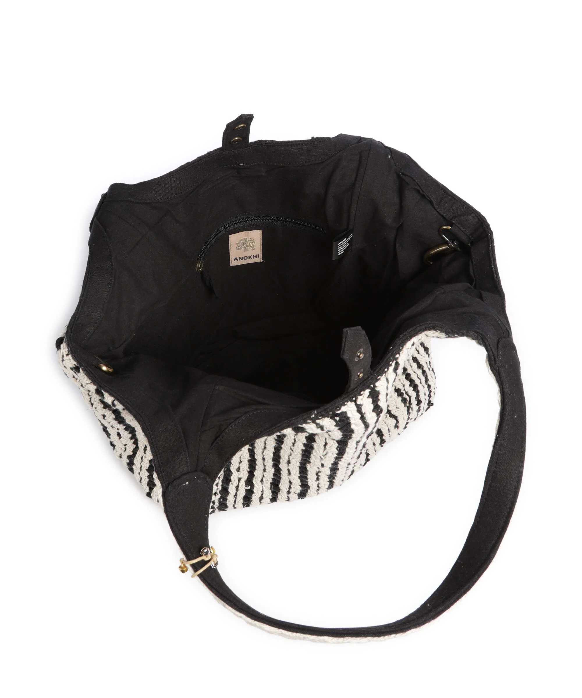 Anokhi Torba na zakupy black/white - Image 7