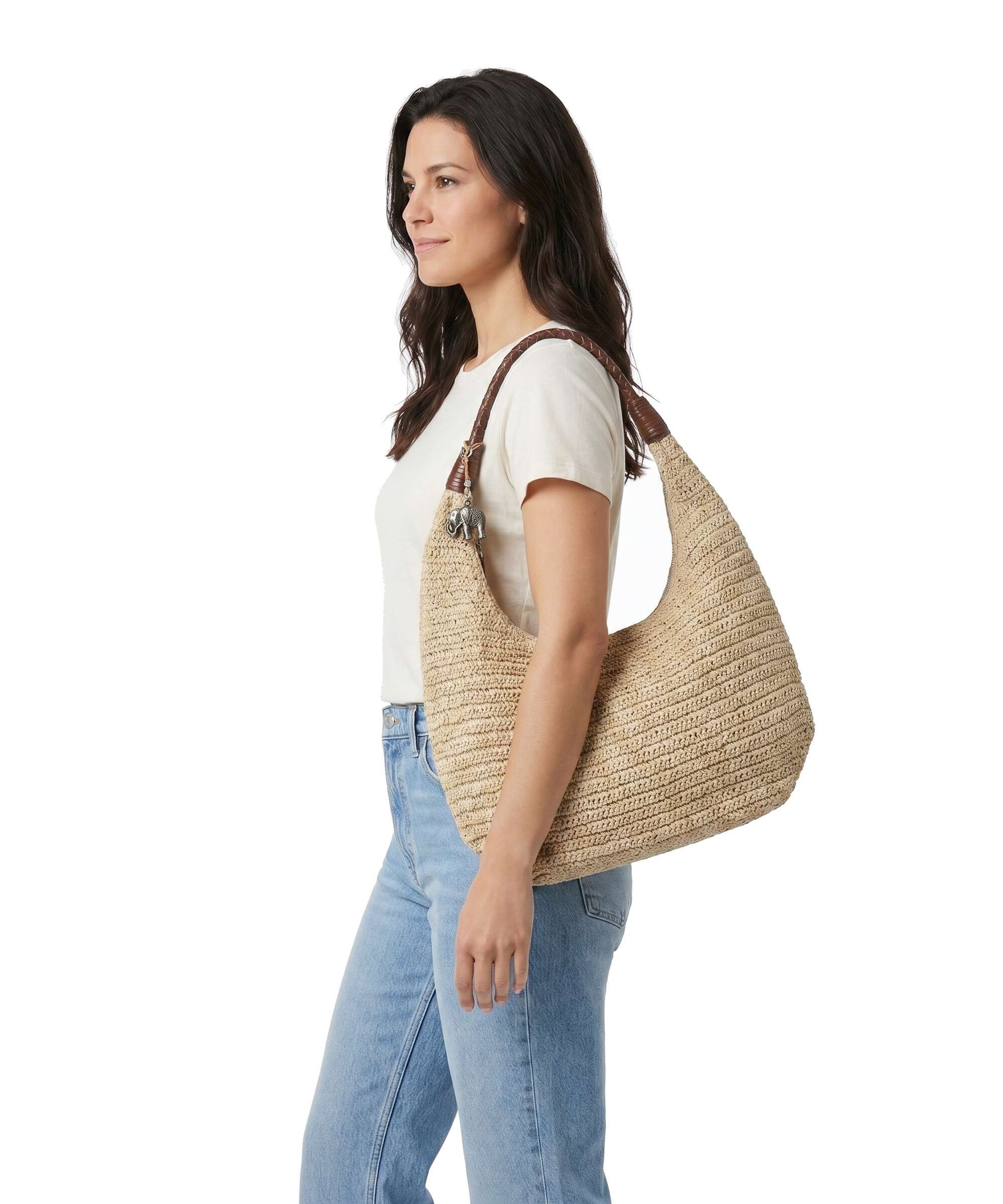 Anokhi Torebka worek beige - Image 3