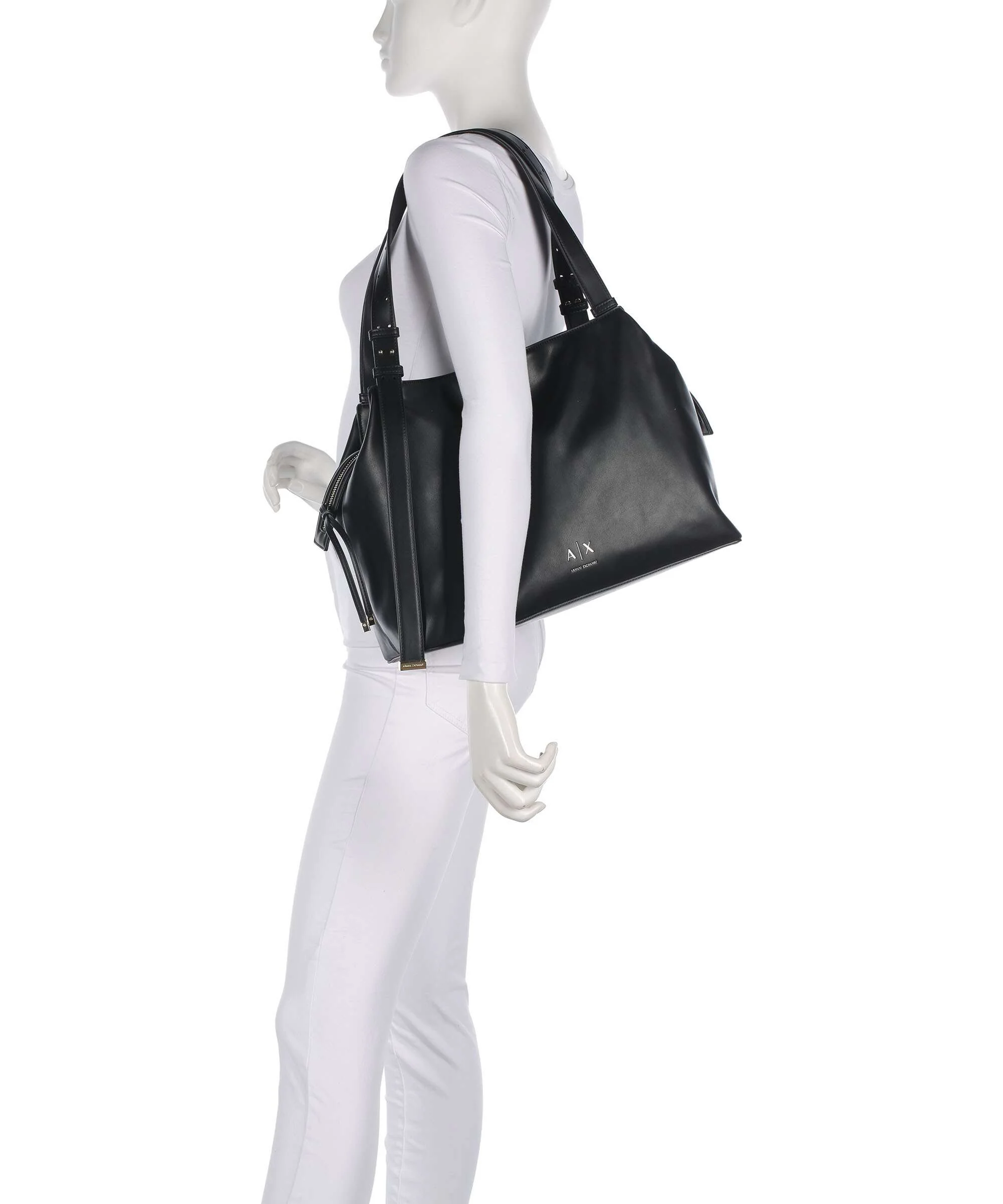 Armani Exchange Alice M Torebka worek black - Image 3