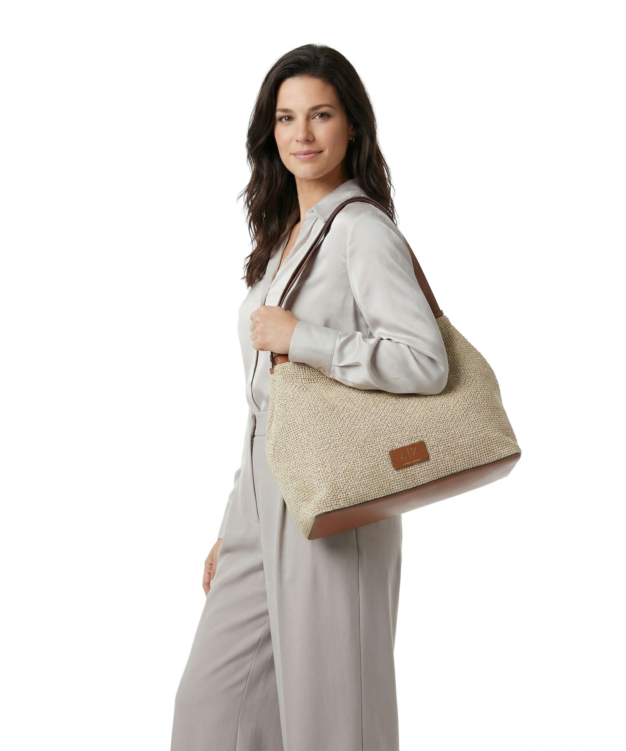 Armani Exchange Alice M Torebka worek natural/saline clay - Image 3