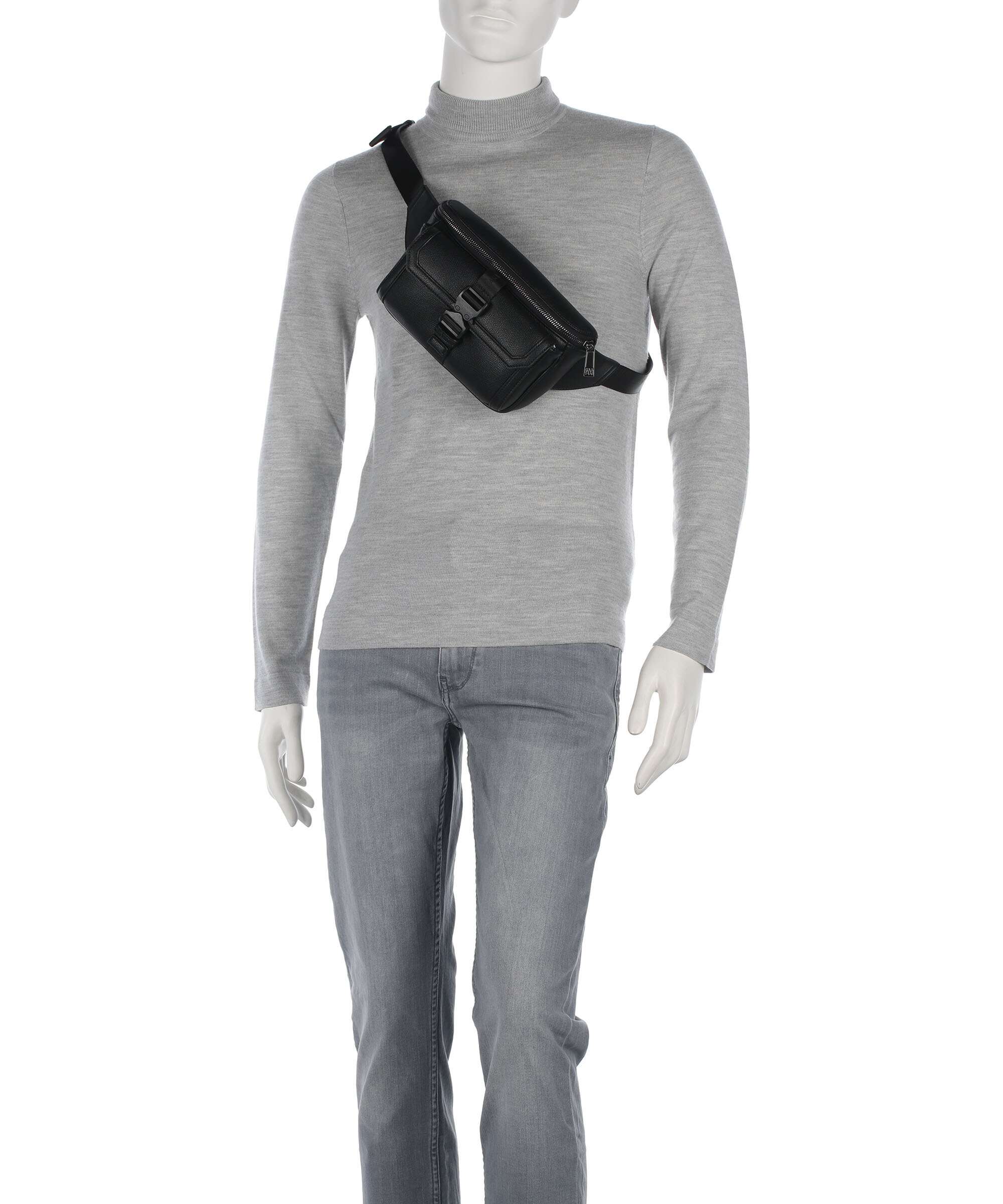 Armani Exchange Brooklyn Saszetka nerka black - Image 4