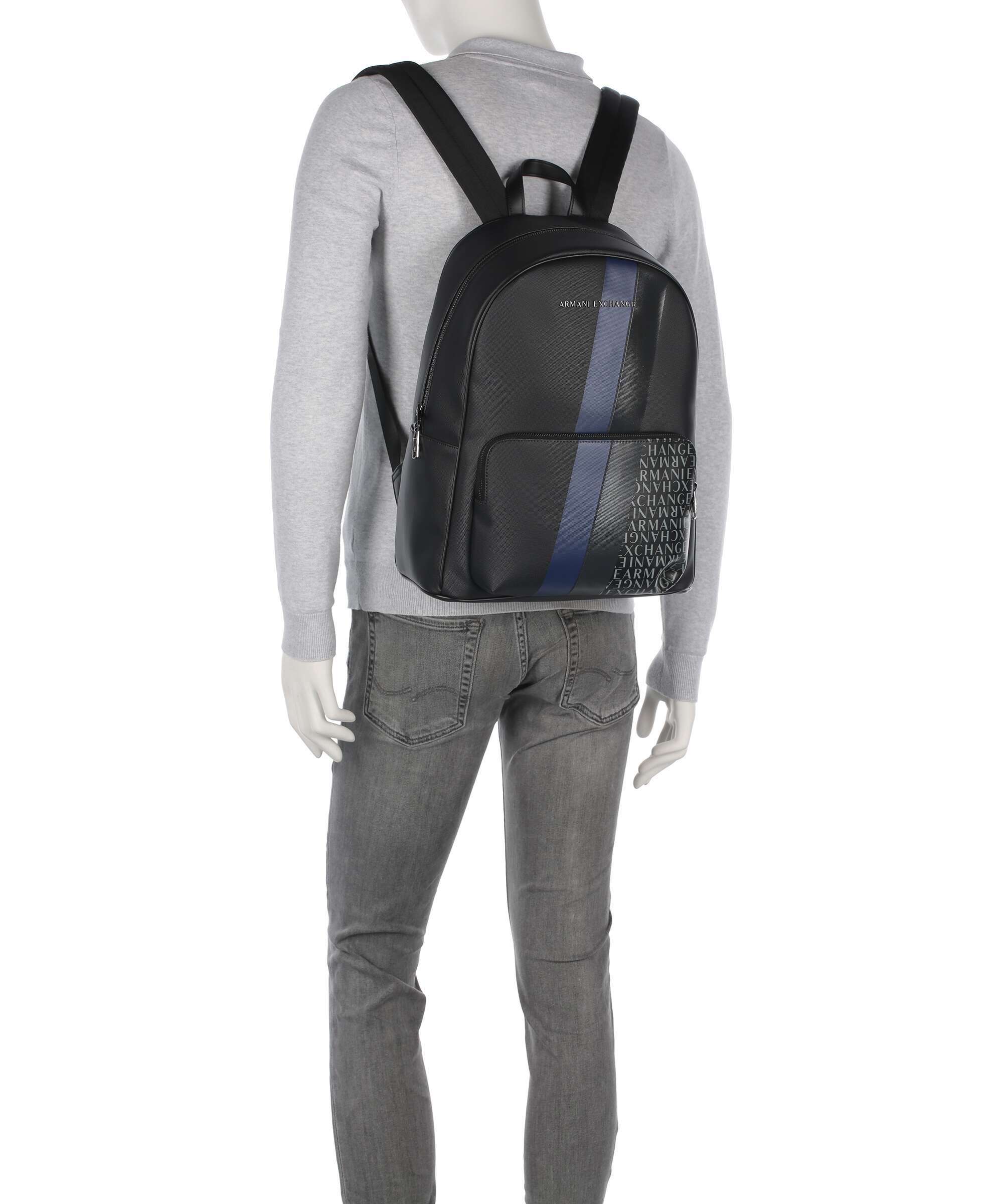 Armani Exchange Dylan Plecak deep navy/estate blue/deep navy shiny - Image 3