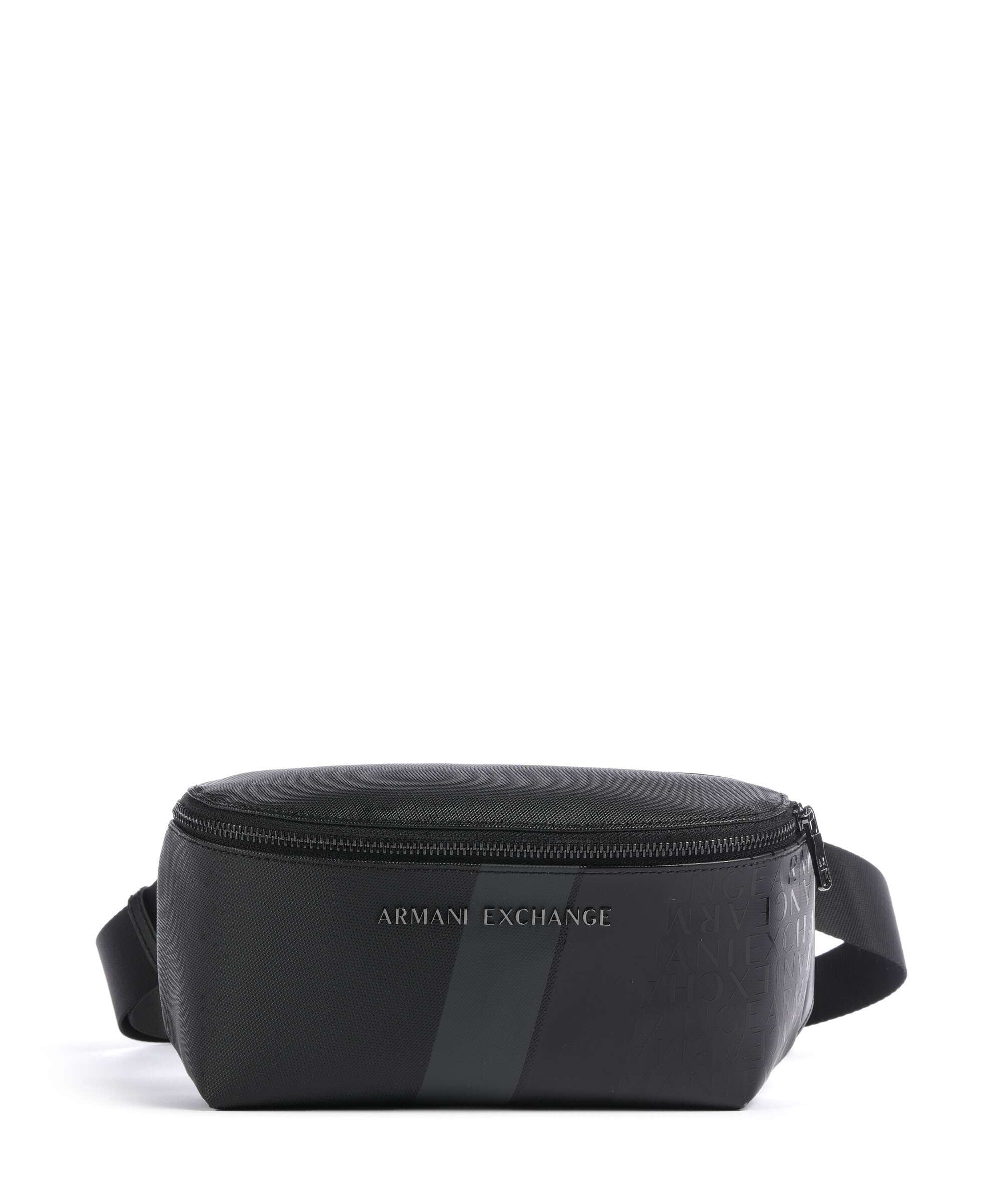 Armani Exchange Dylan Saszetka nerka black/gunmetal/shiny black