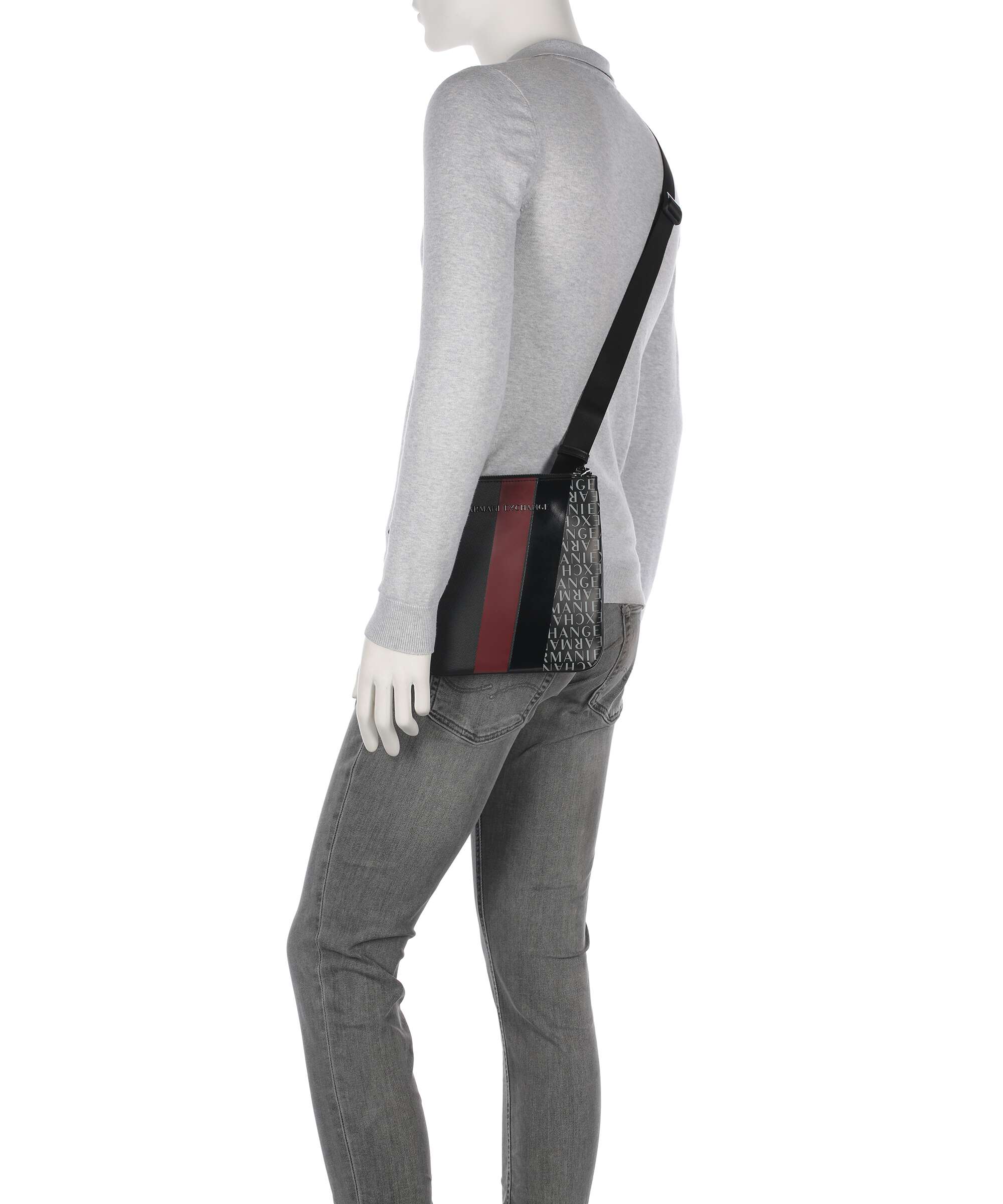 Armani Exchange Dylan Torba przez ramię black/pomegranate/black shiny - Image 3