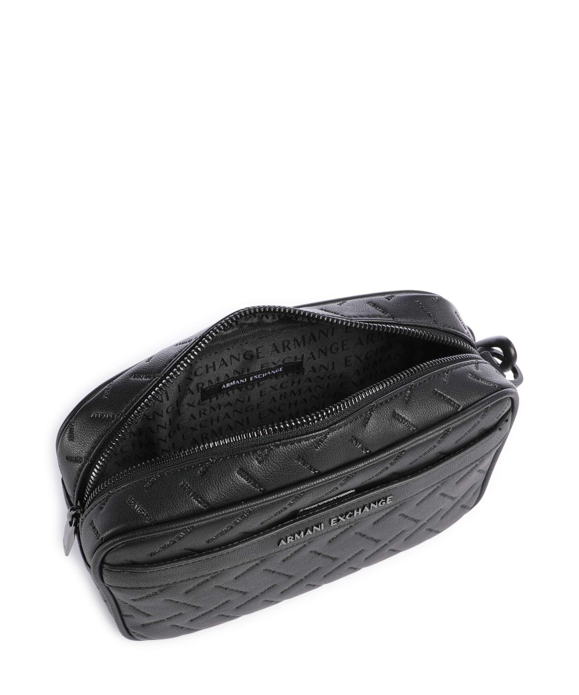 Armani Exchange Ginevra Embossed Torby toaletowe black - Image 5