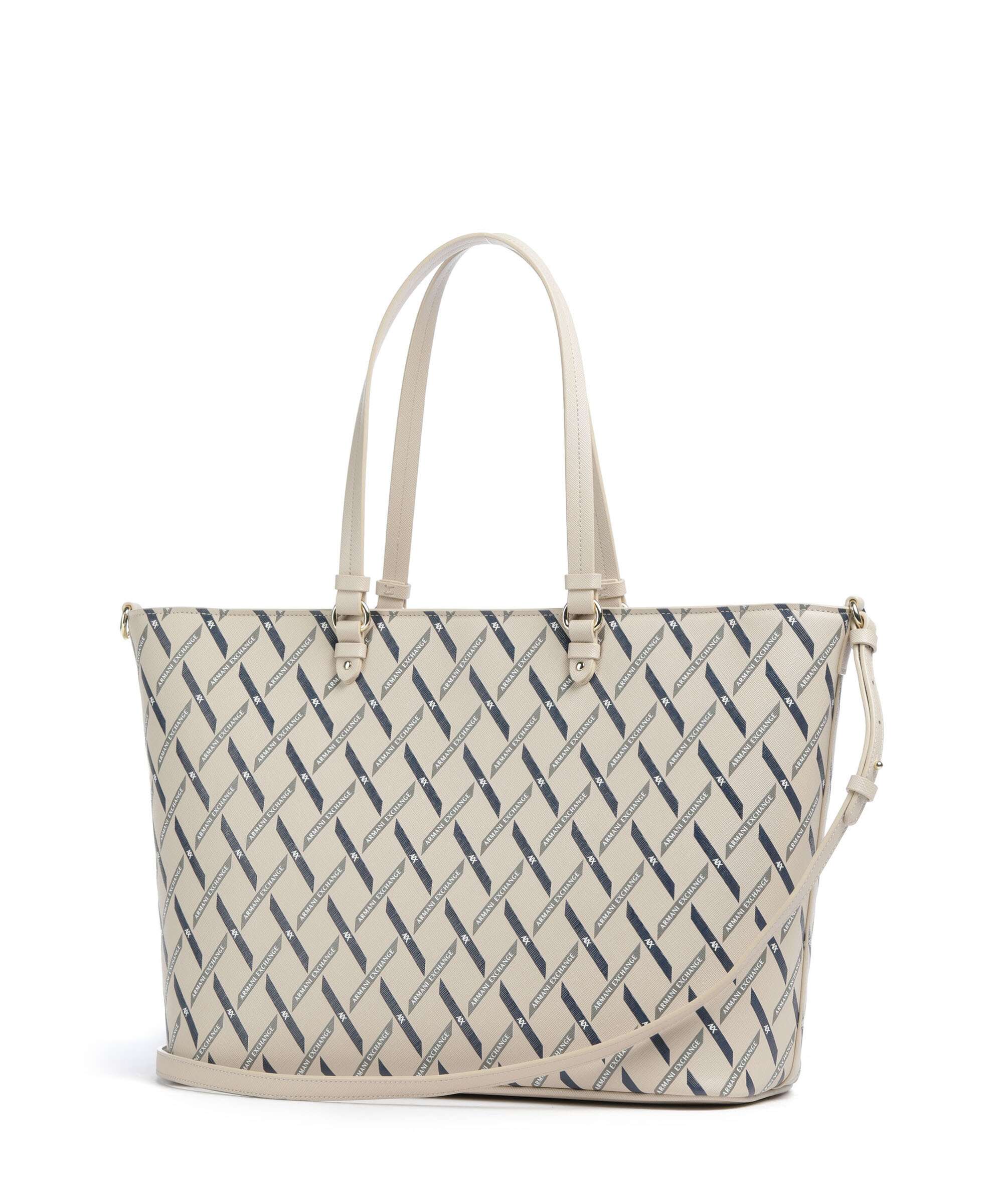 Armani Exchange Gynger Logo M Torba na zakupy sound sand - Image 2