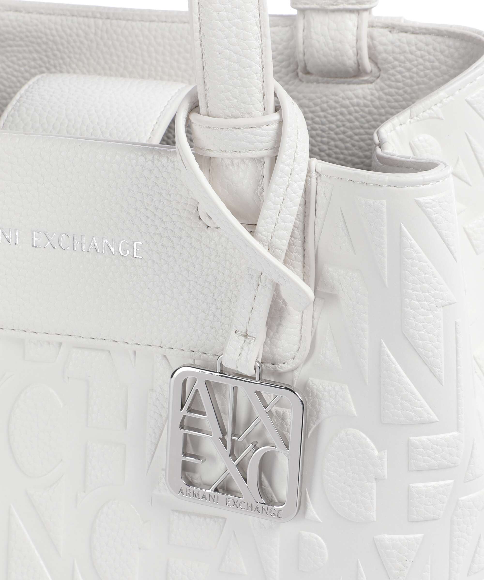 Armani Exchange Liz Monogram S Torebka off white - Image 3