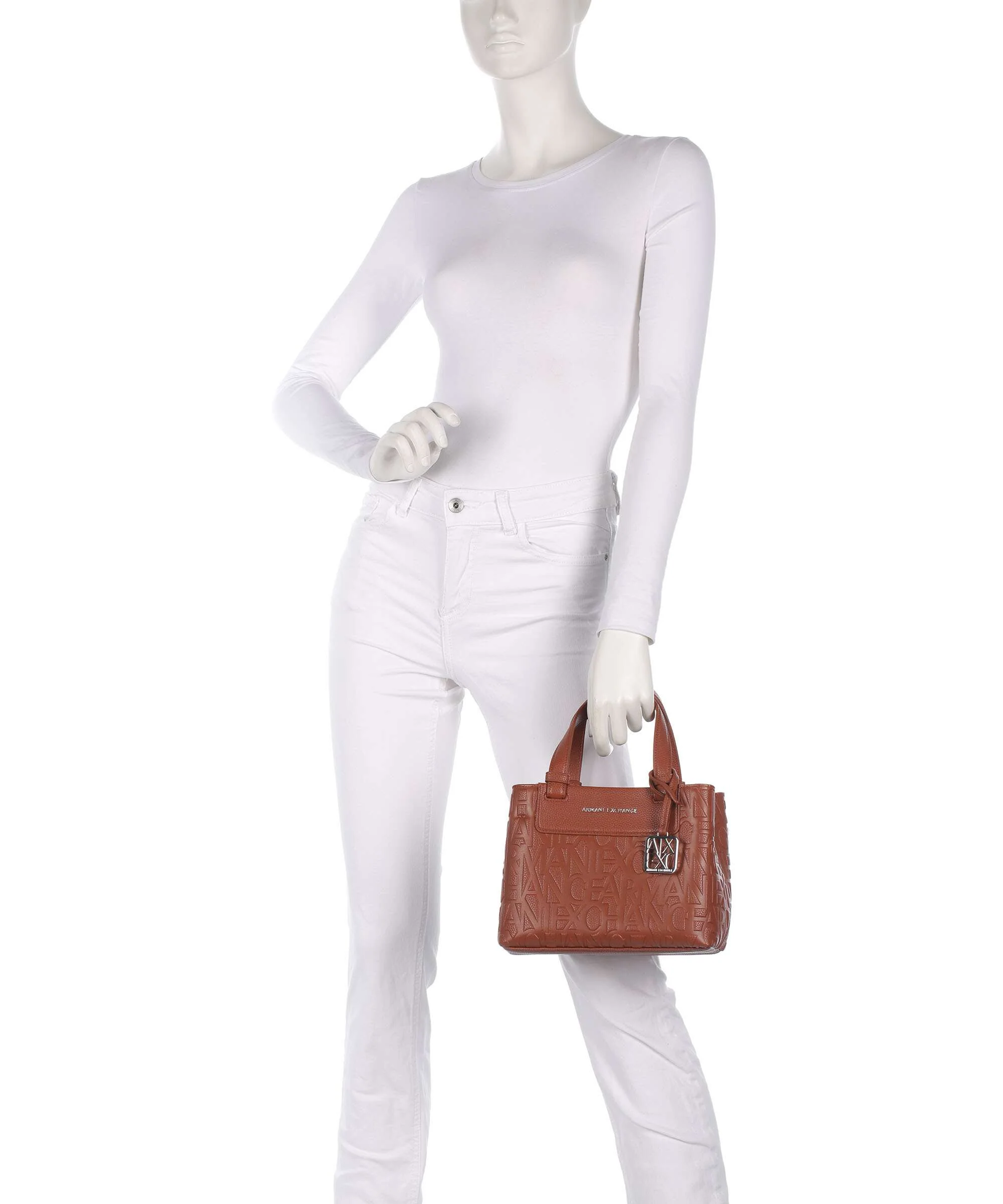 Armani Exchange Liz Monogram S Torebka coconut shell - Image 3