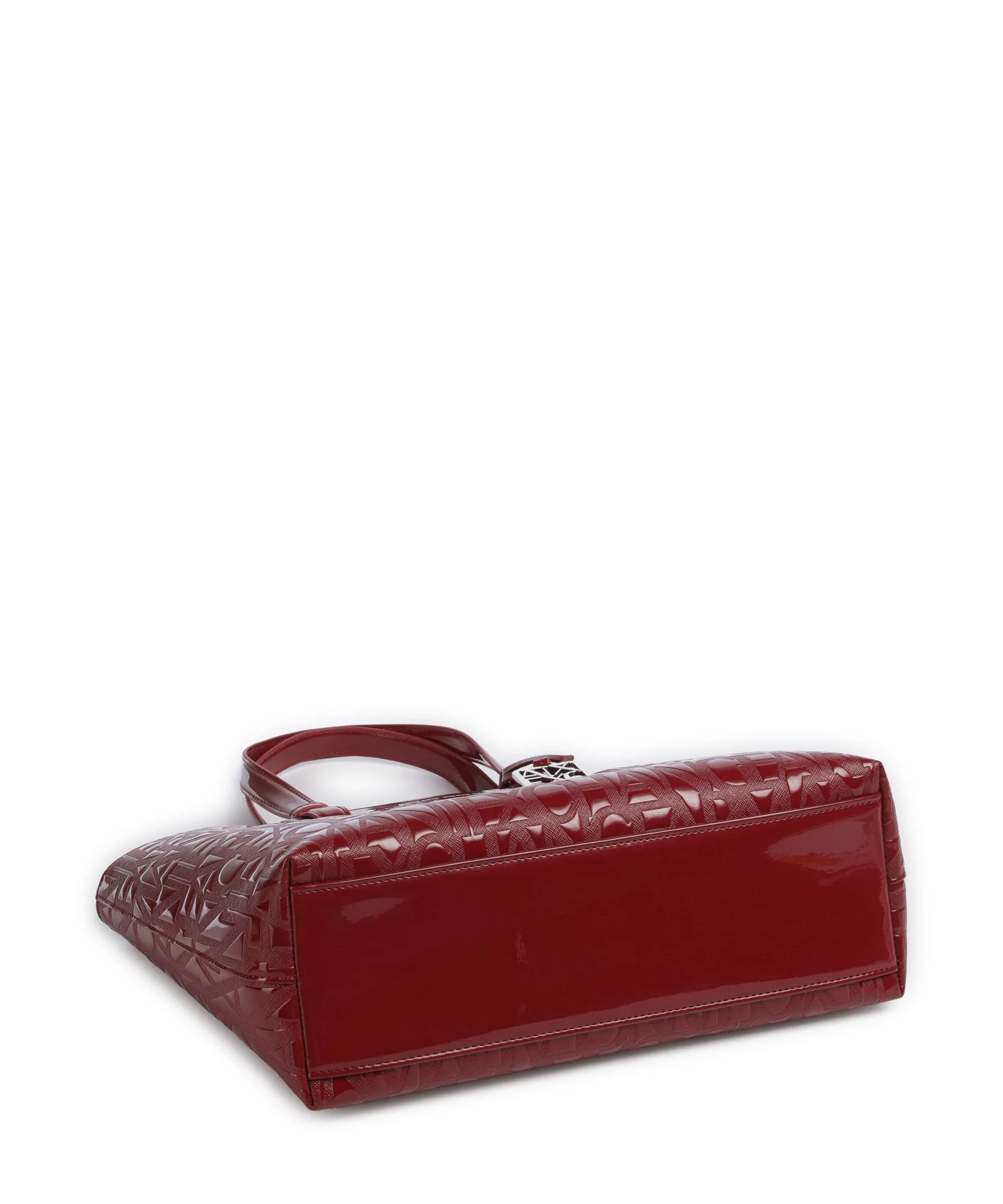 Armani Exchange Liz Patent M Torba na zakupy red dahlia - Image 4