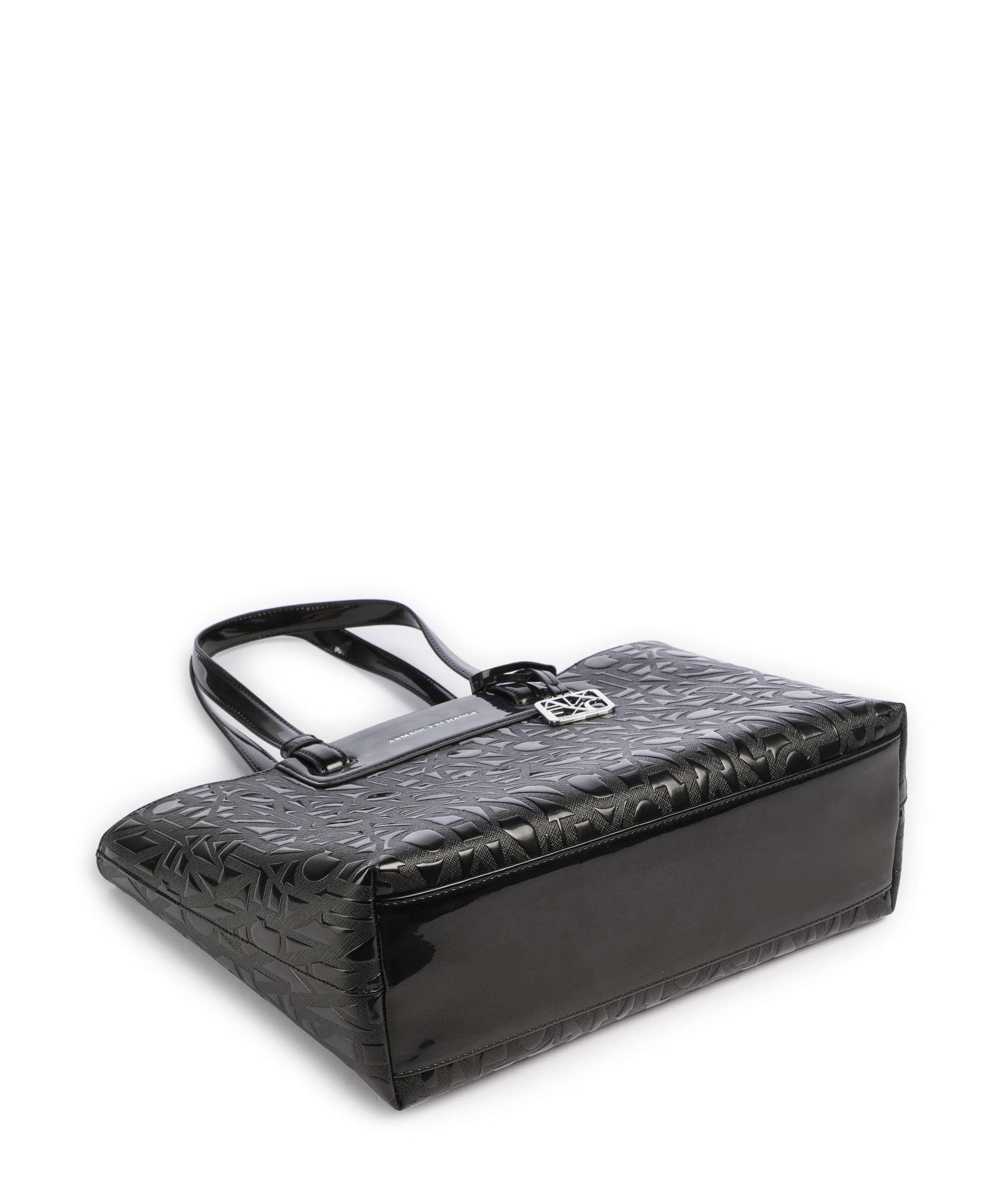 Armani Exchange Liz Patent M Torba na zakupy black - Image 5