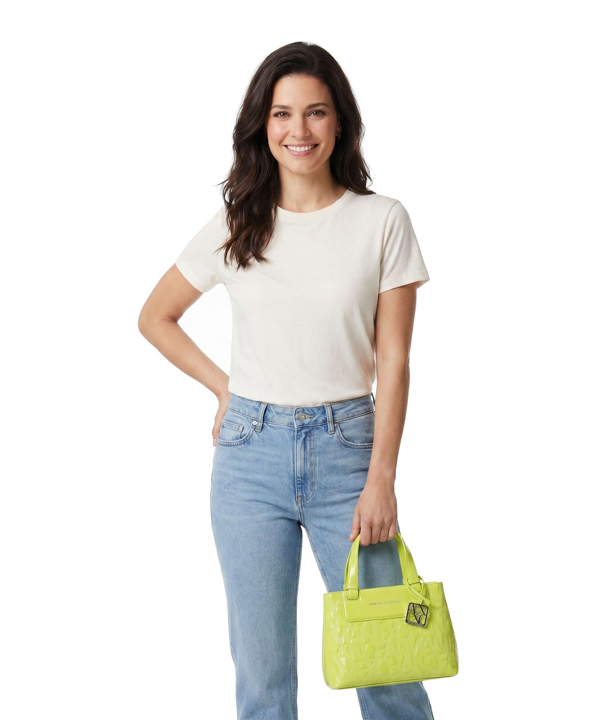 Armani Exchange Liz Patent S Torebka crystal citrus - Image 3