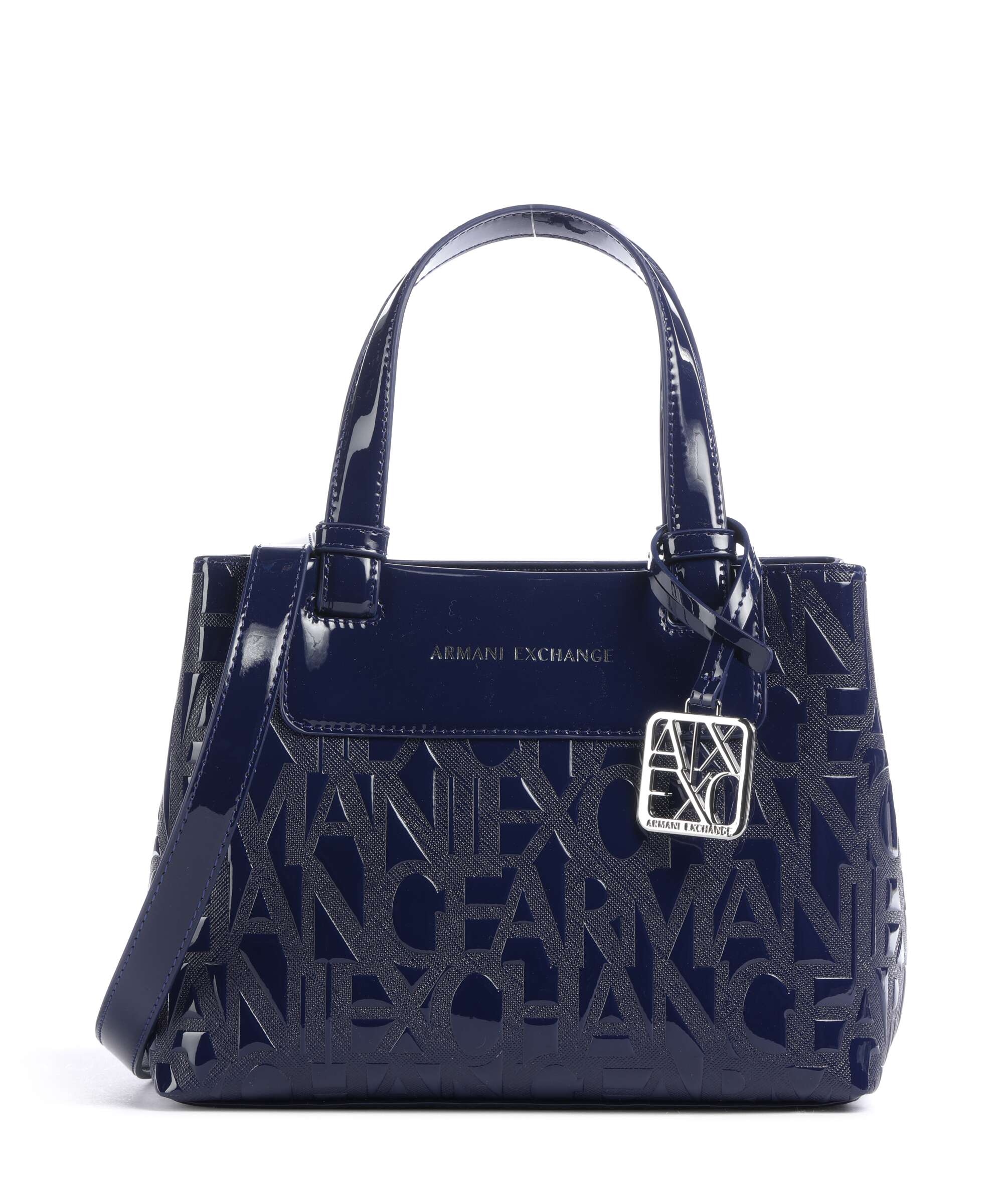 Armani Exchange Liz Patent S Torebka abyss