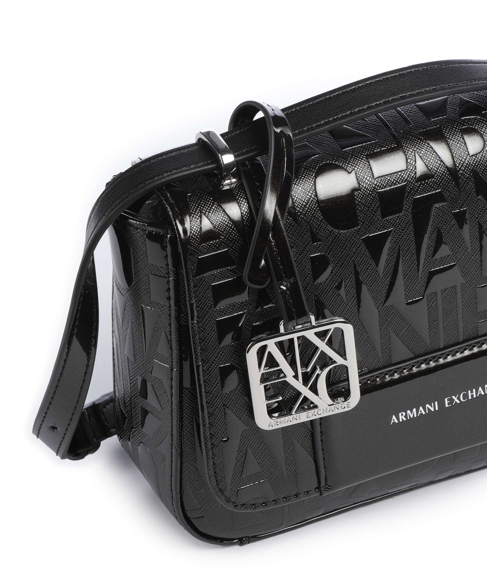 Armani Exchange Liz Patent Torba przez ramię black - Image 5