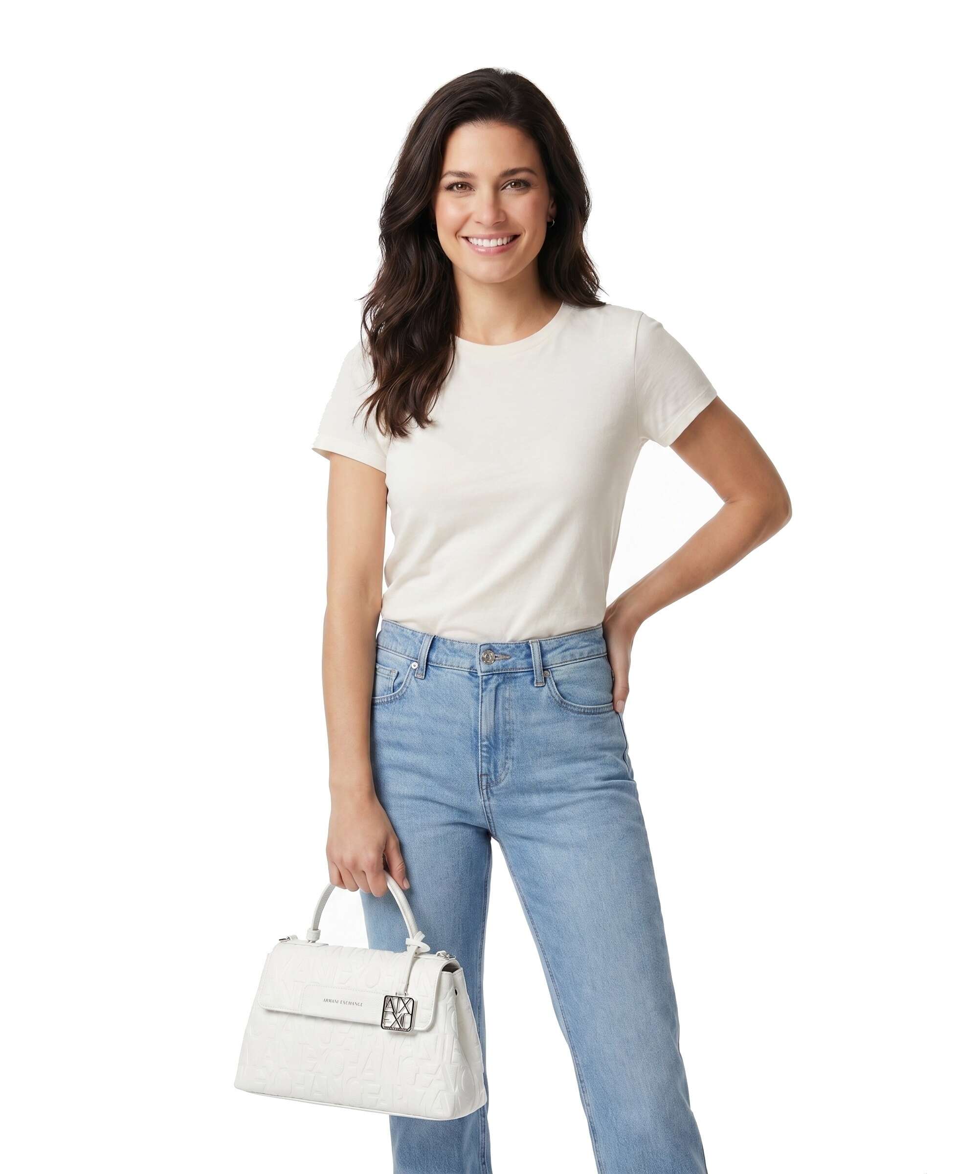 Armani Exchange Liz Torebka off white - Image 3
