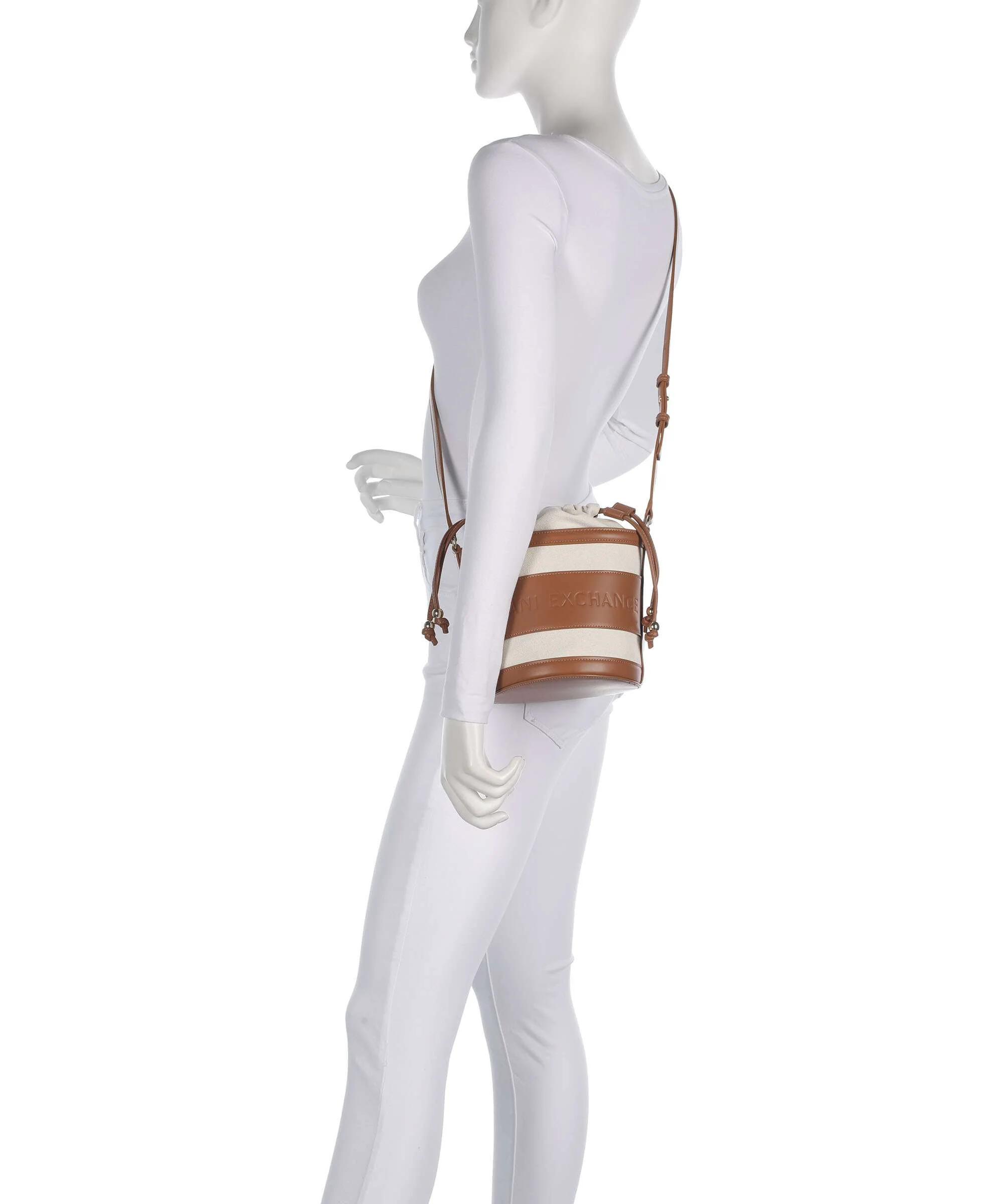 Armani Exchange Marisol Torebka worek natural/saline clay - Image 3