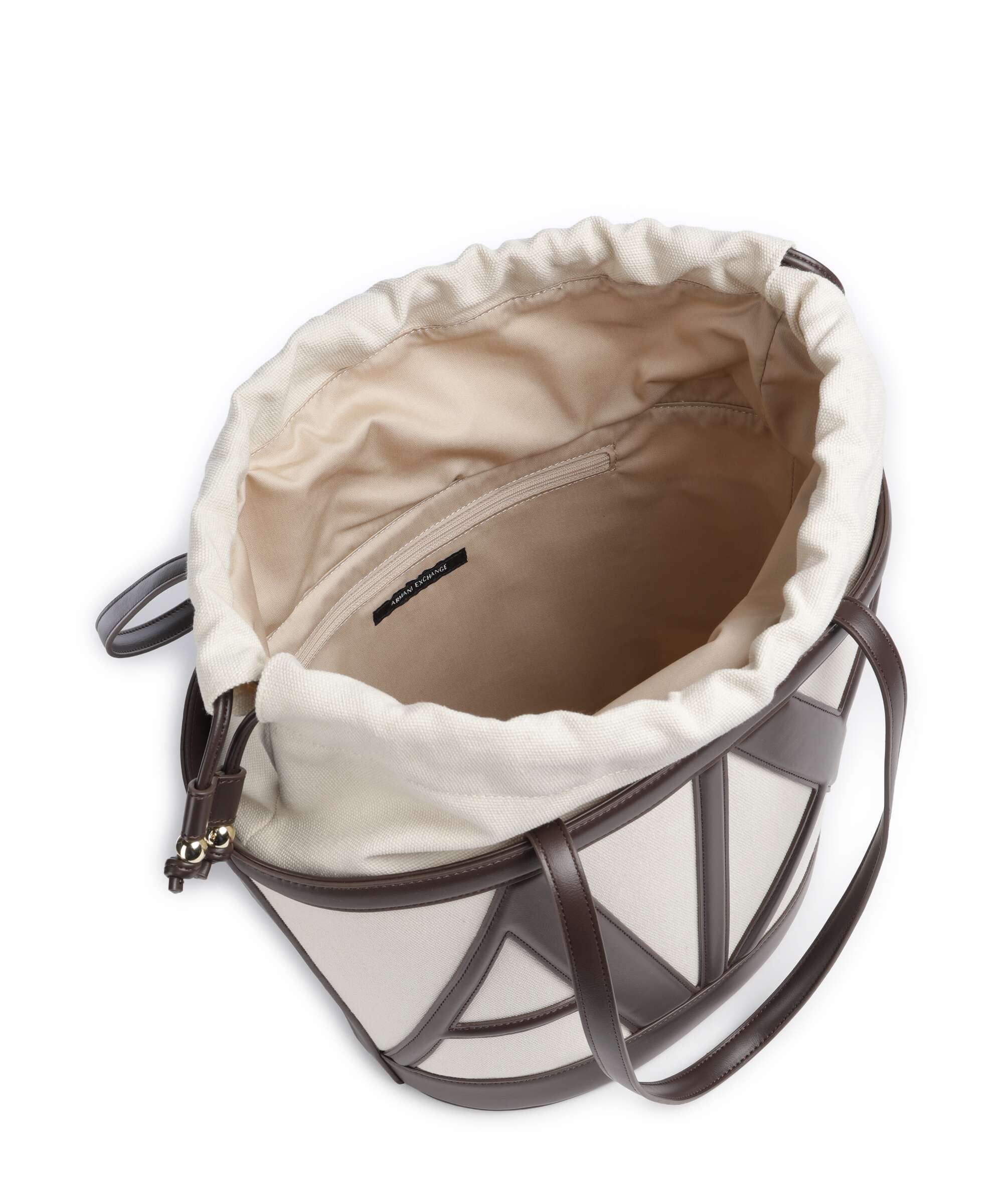 Armani Exchange Marisol Torebka worek natural/dusk shade - Image 5