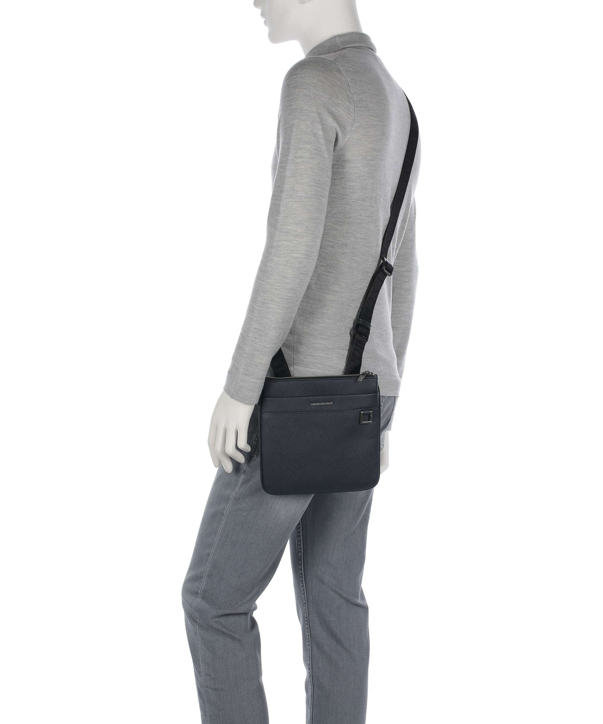 Armani Exchange New York Torba przez ramię navy salute - Image 3