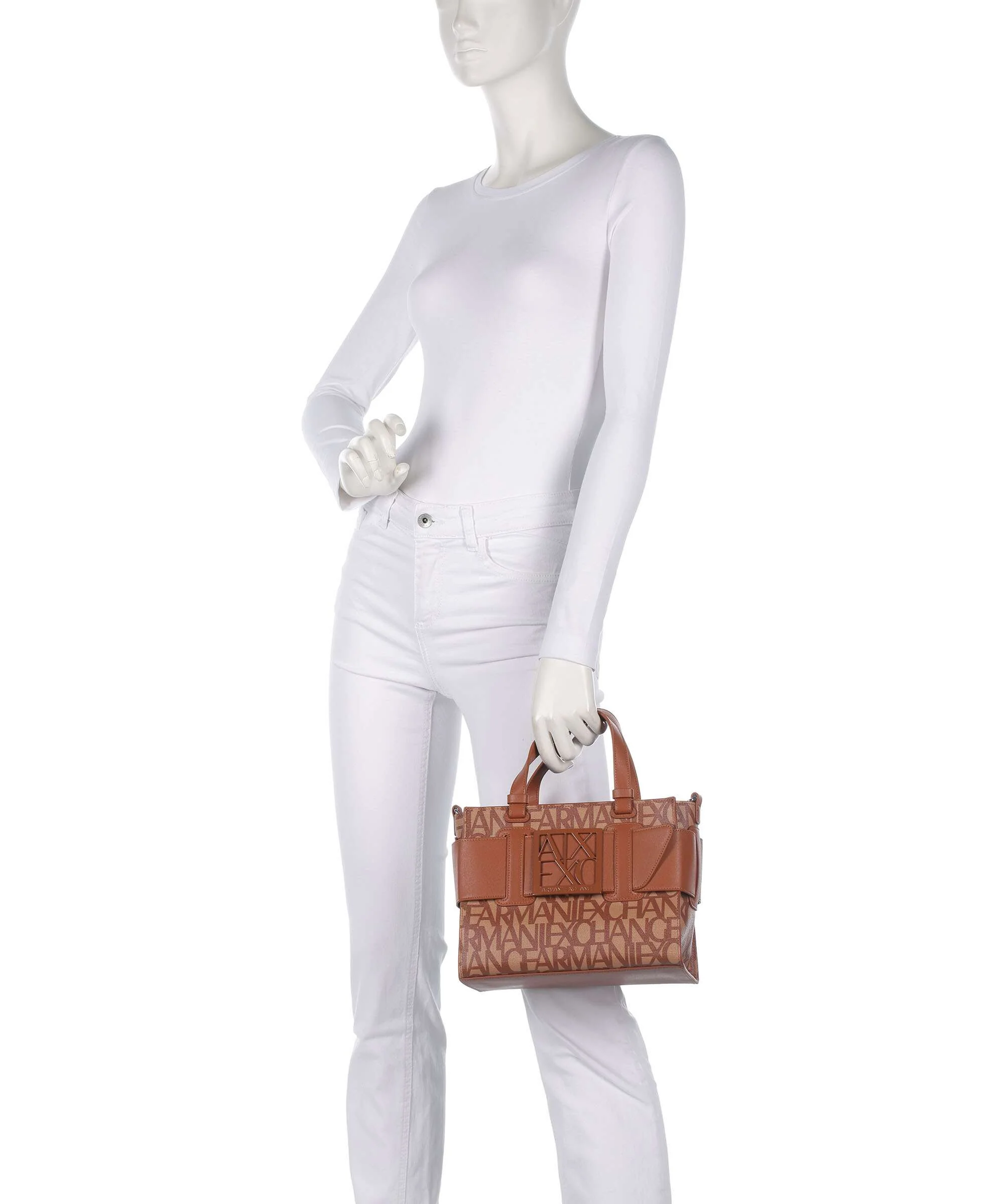 Armani Exchange Susy M Torebka camel rose/caramel cafe - Image 3