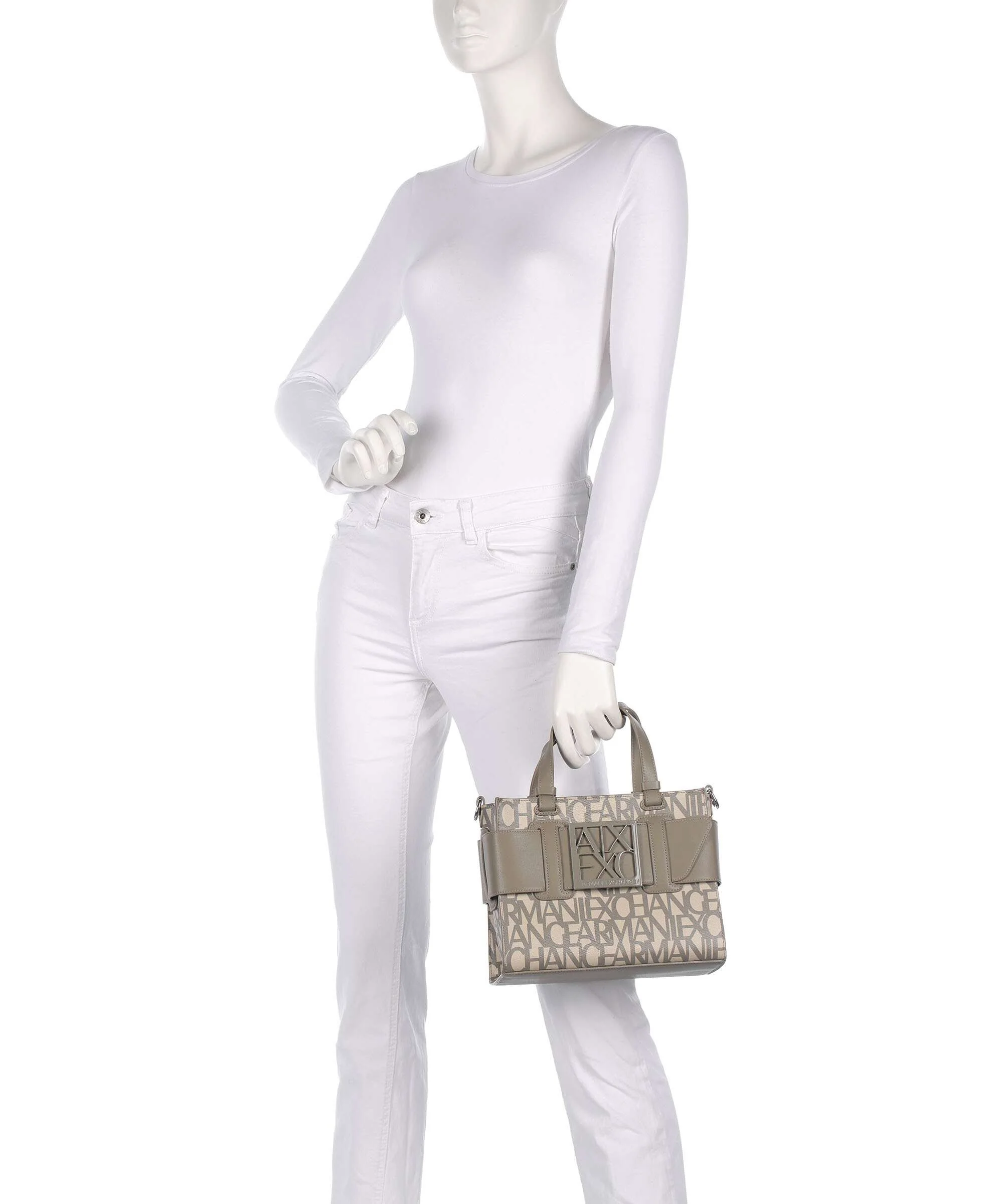 Armani Exchange Susy M Torebka sound sand/brown bass - Image 3