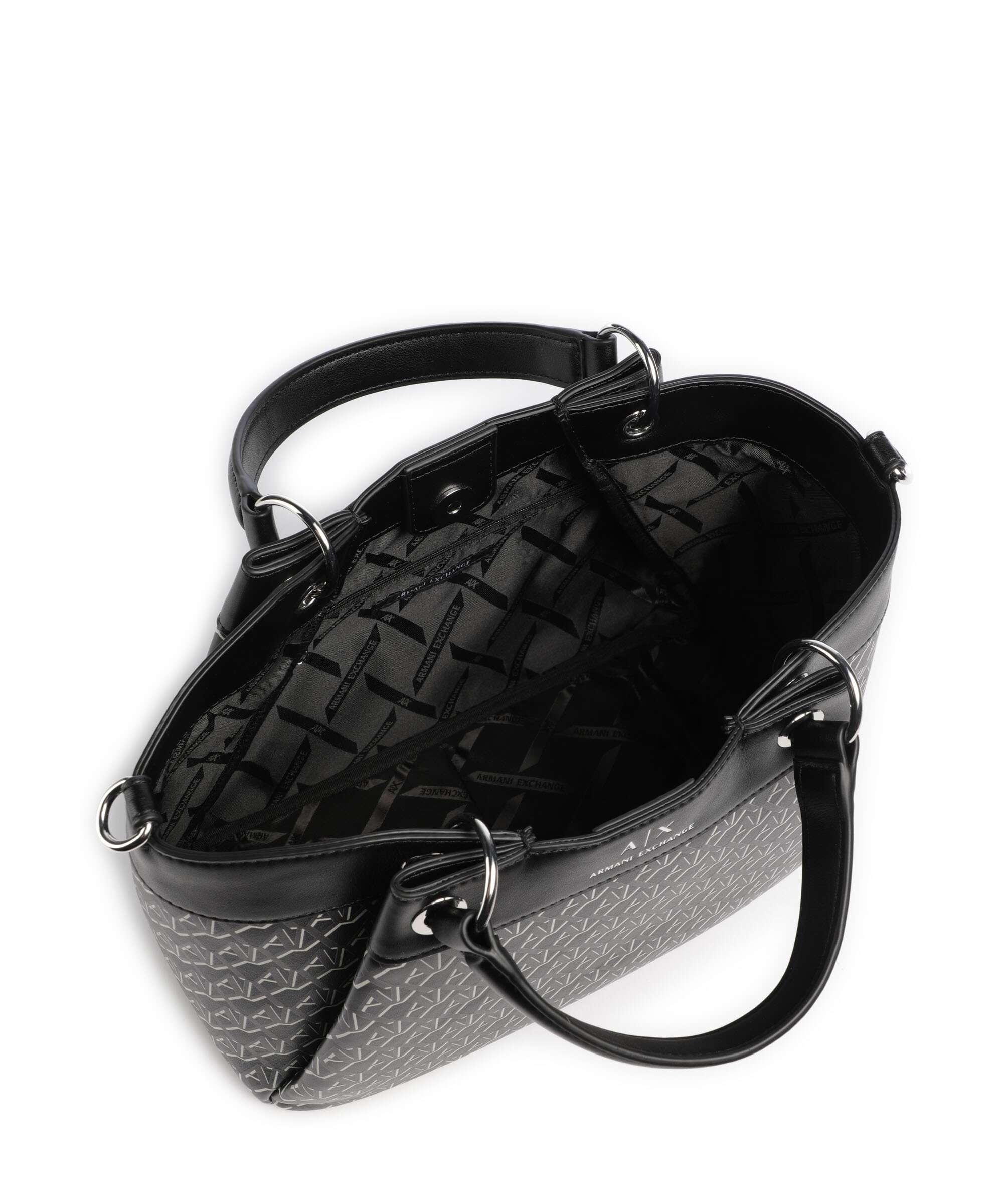 Armani Exchange Wave Monogram M Torebka black - Image 6