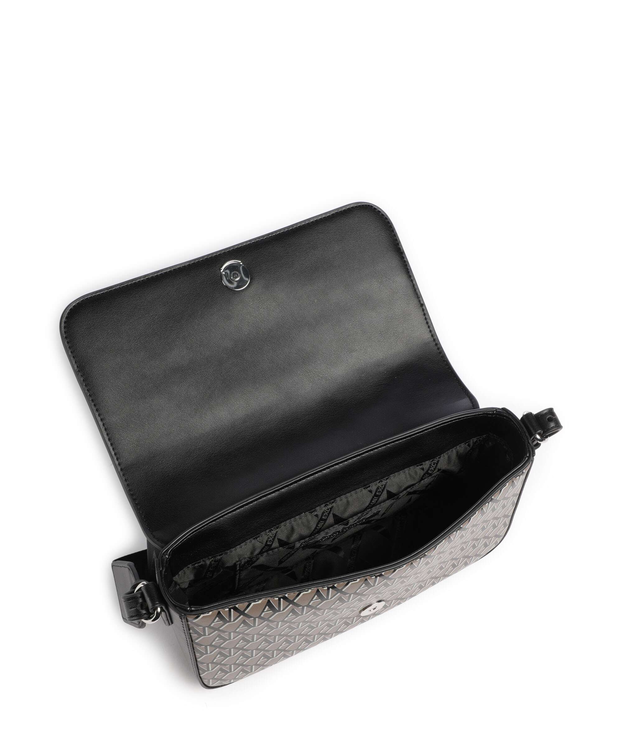 Armani Exchange Wave Monogram Torba przez ramię brown bass/black - Image 6