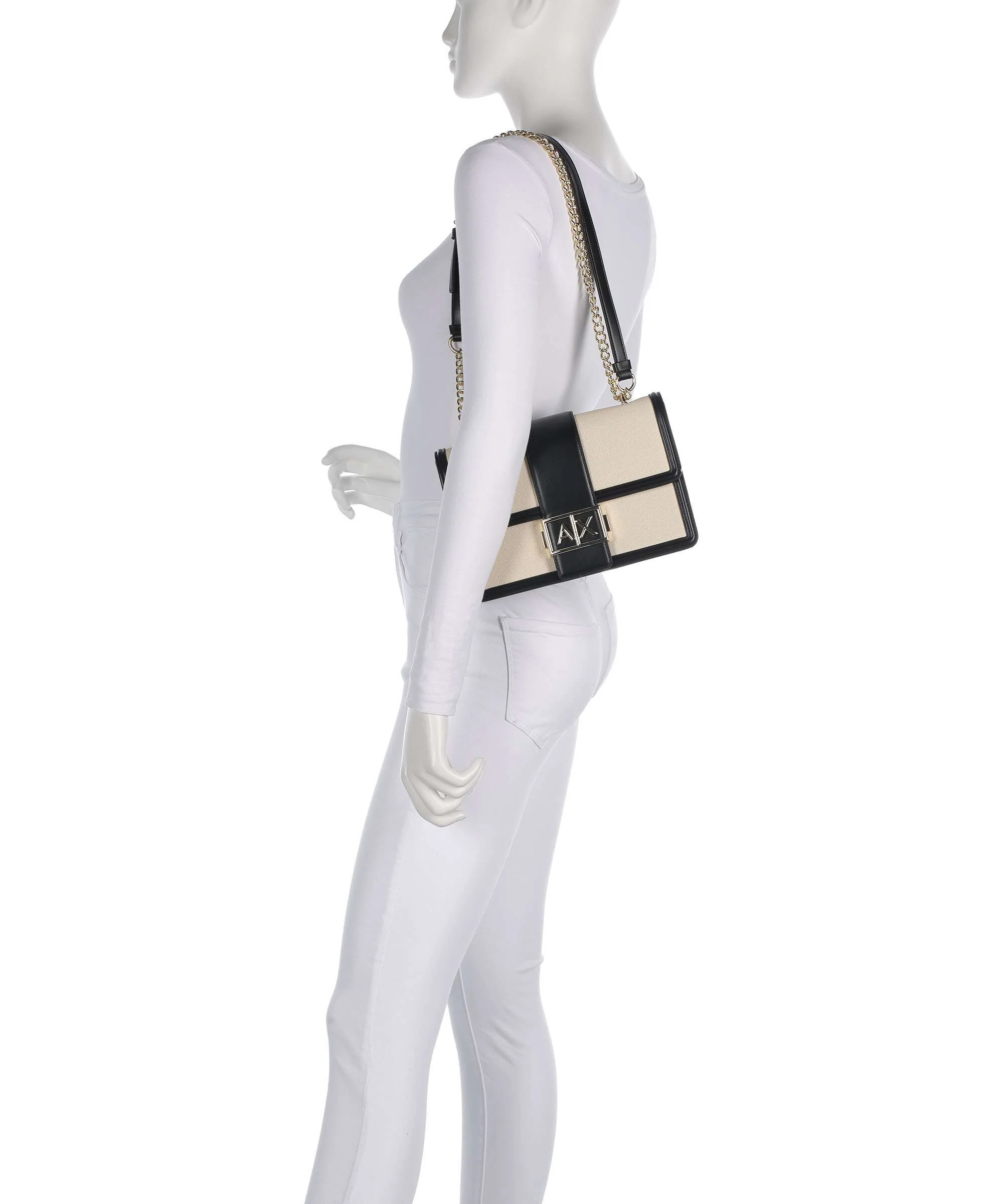 Armani Exchange Wonder M Torba na ramię natural/black - Image 4