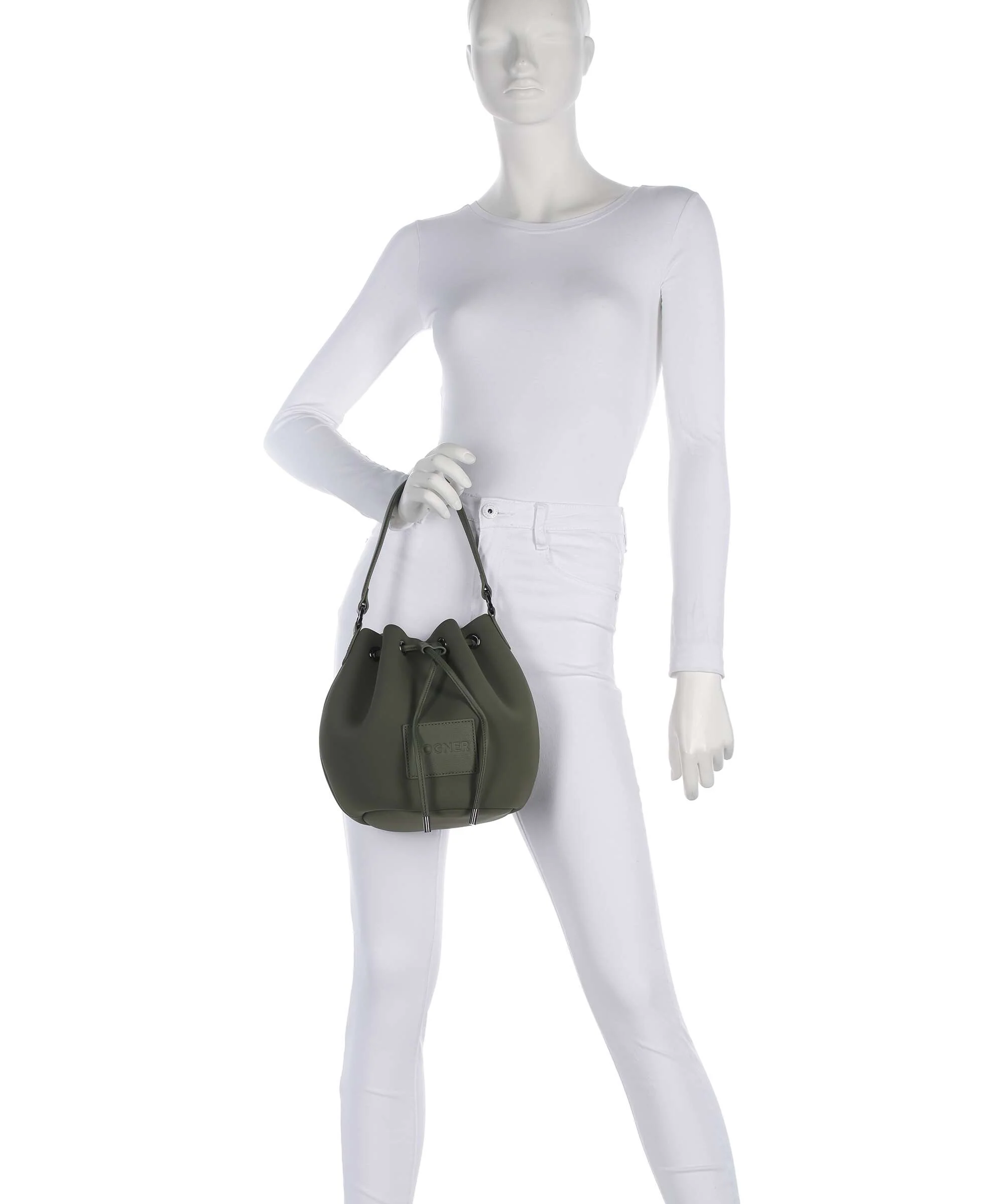 Bogner Alvier Ines Torebka worek dark olive - Image 4