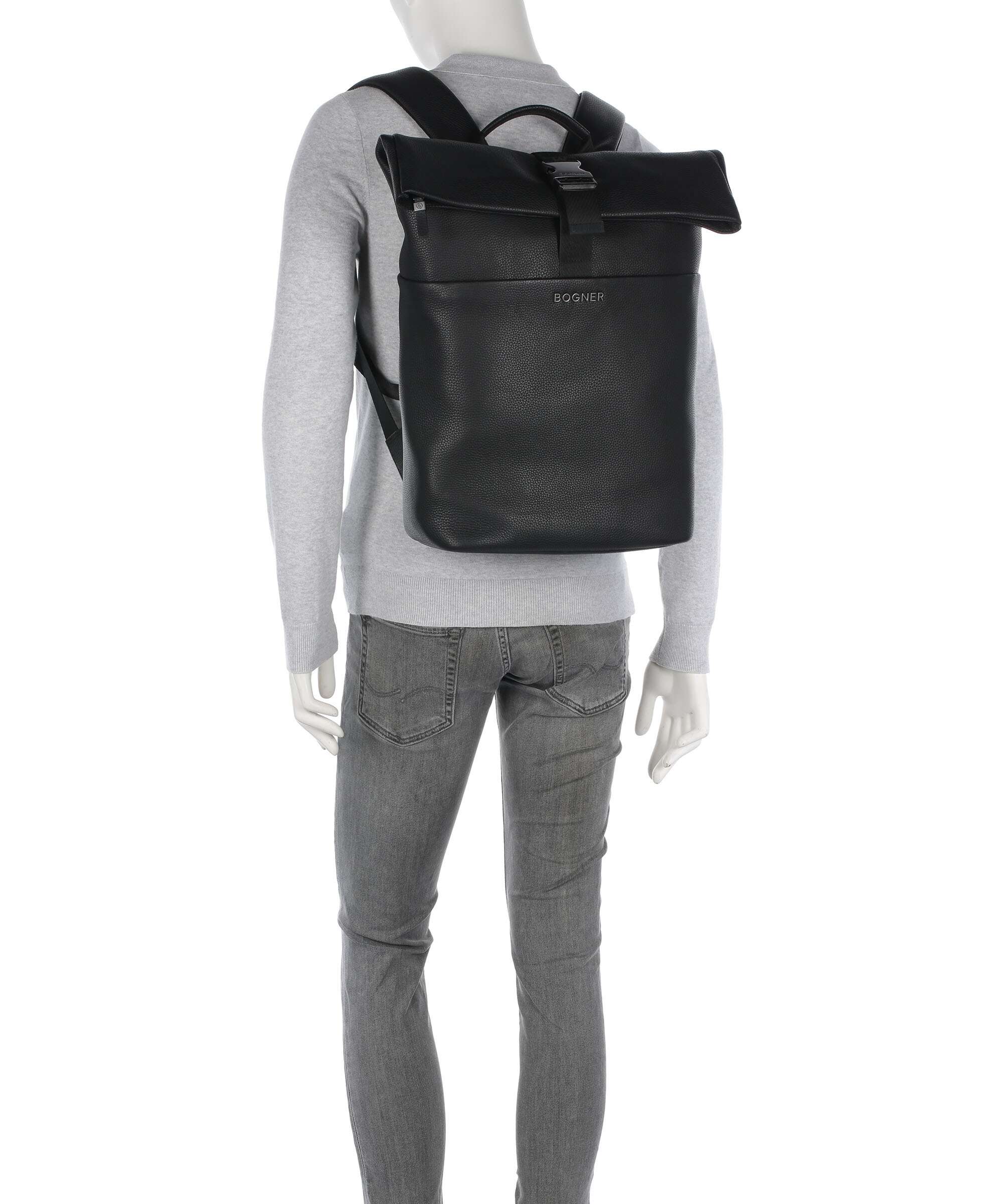 Bogner Jasper Anton Plecak z rolowanym zamknięciem black - Image 3