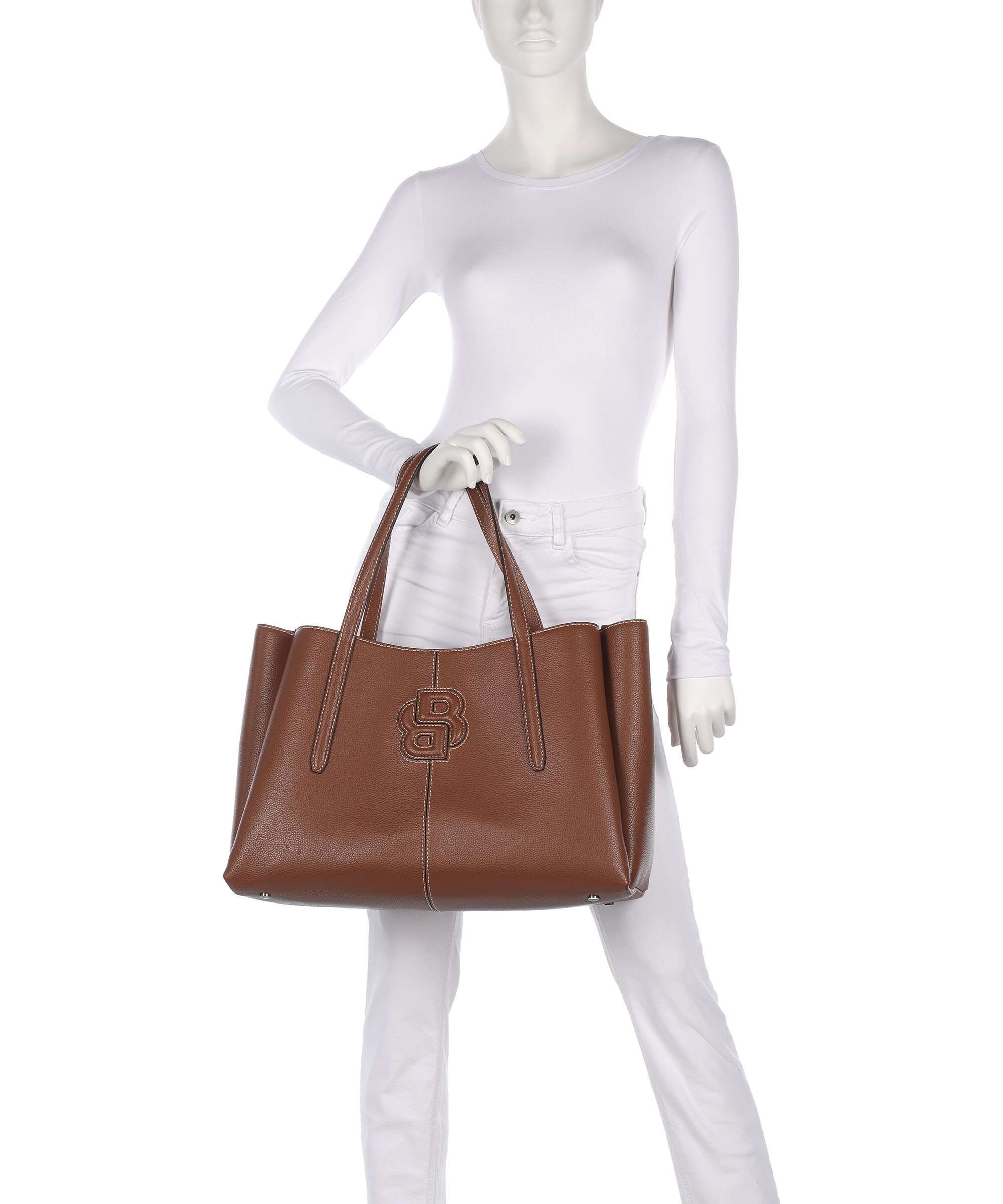 BOSS Anett Torba na zakupy medium brown - Image 4