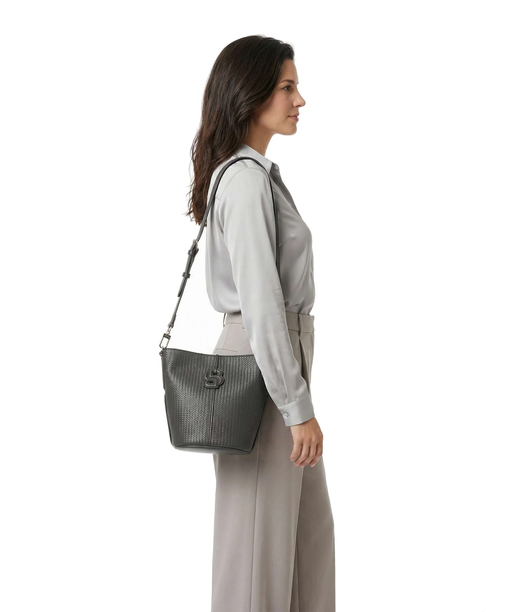 BOSS Anett Torebka worek dark brown - Image 3