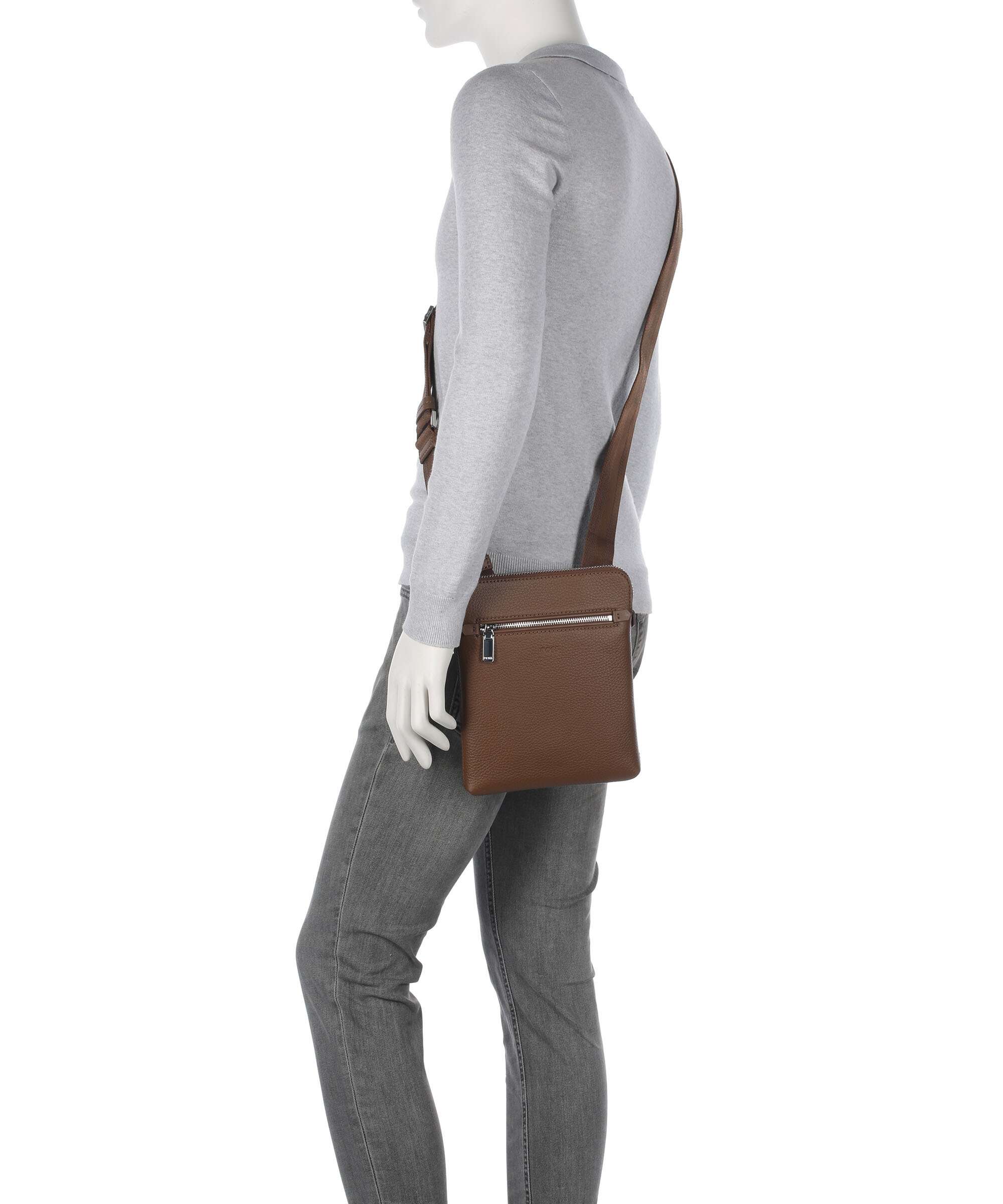 BOSS Crosstown Torba przez ramię medium brown - Image 3