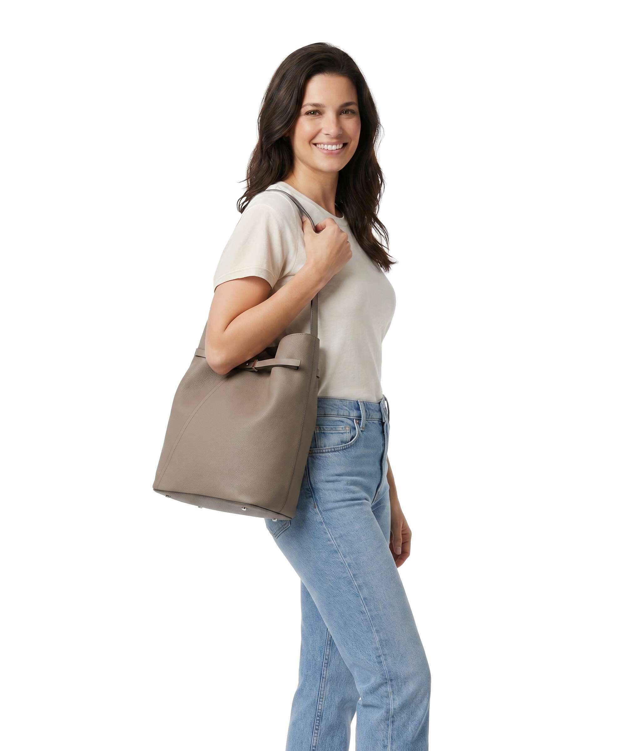 BOSS Revers Torebka worek dark beige - Image 3
