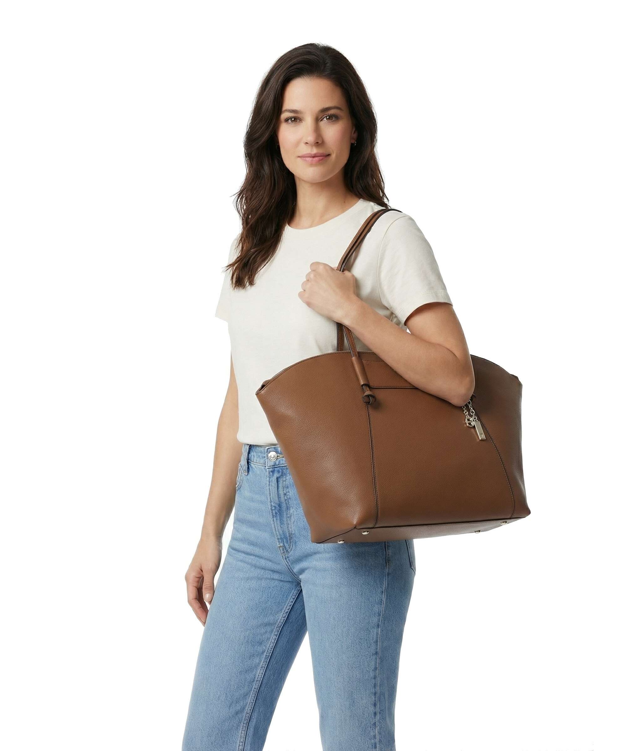 BOSS Salley Torba na zakupy medium brown - Image 3