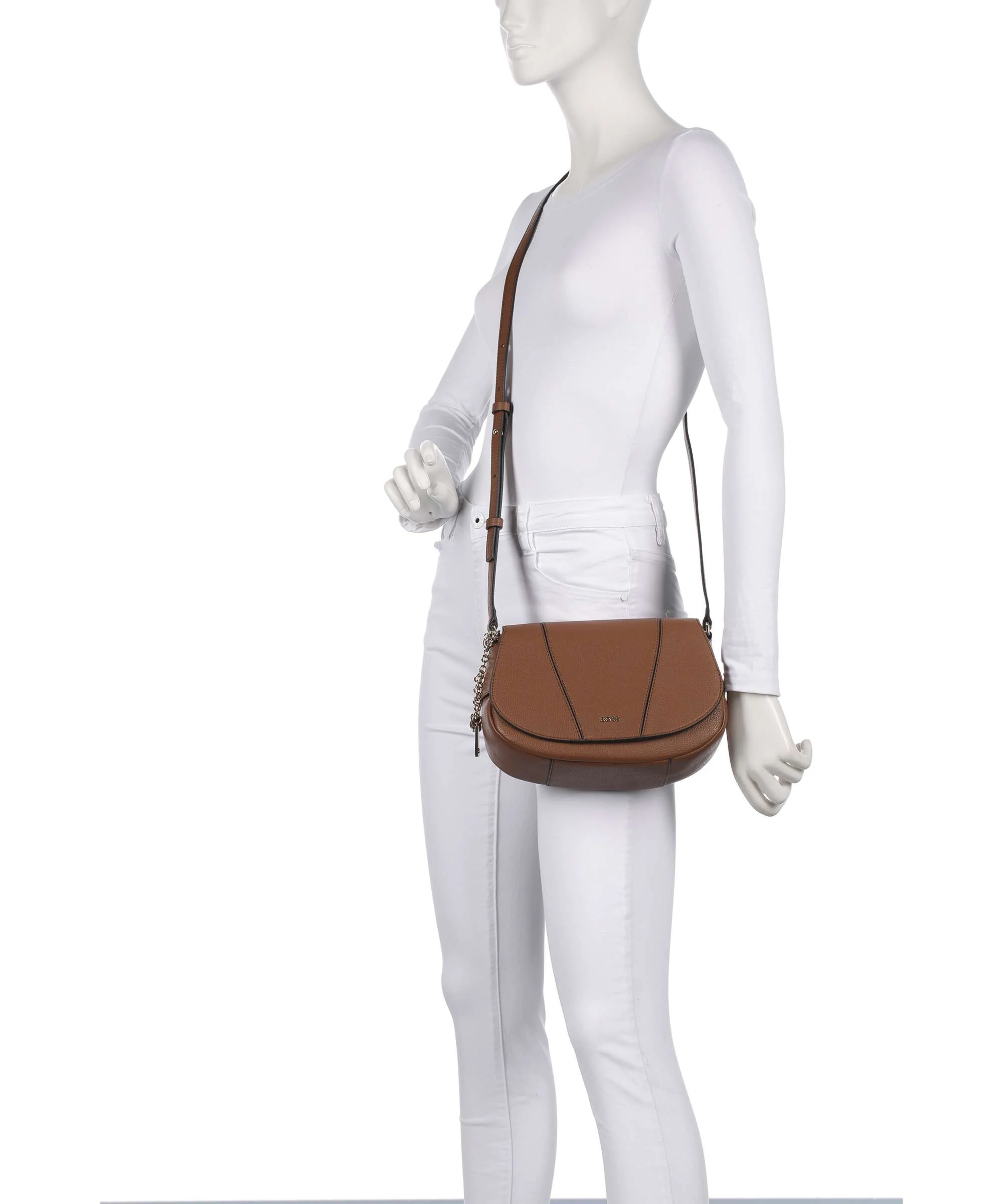 BOSS Salley Torba przez ramię medium brown - Image 3